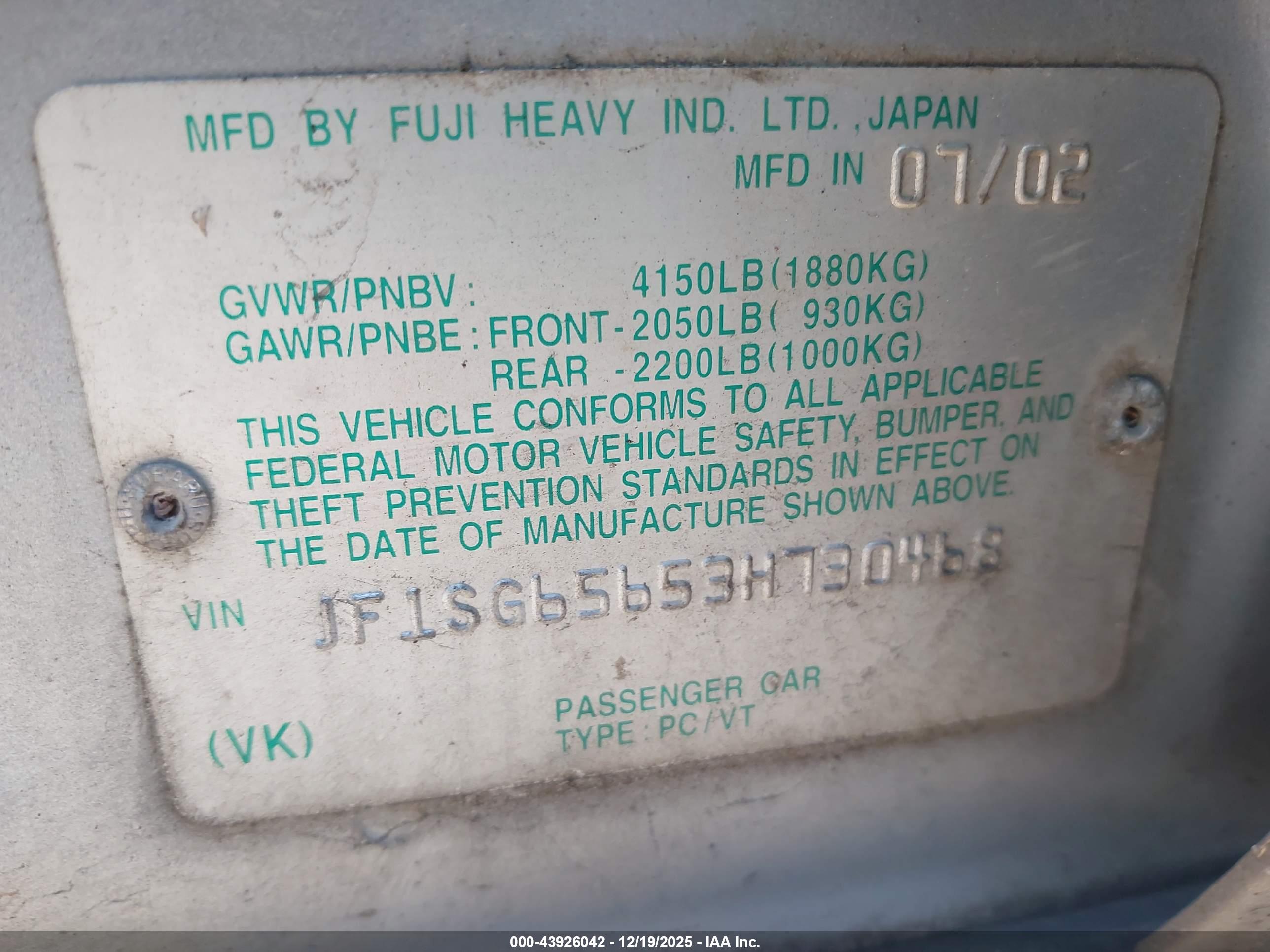 SUBARU FORESTER image 9