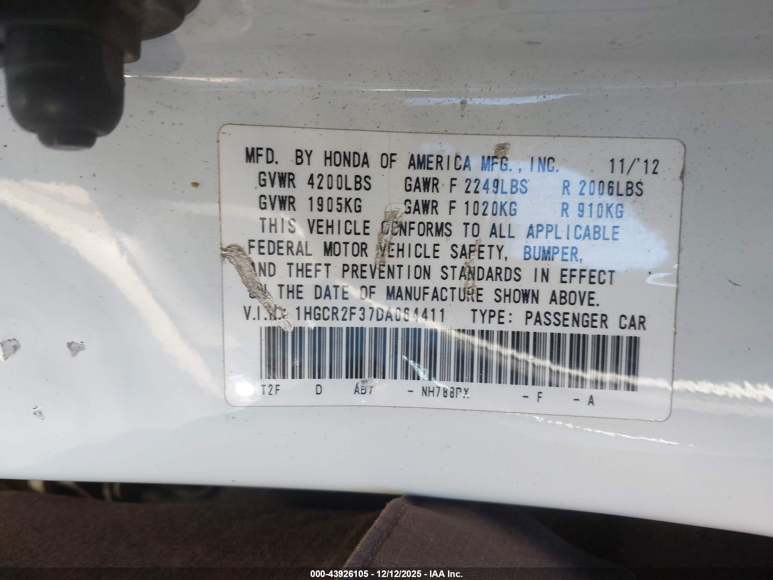 HONDA ACCORD image 9