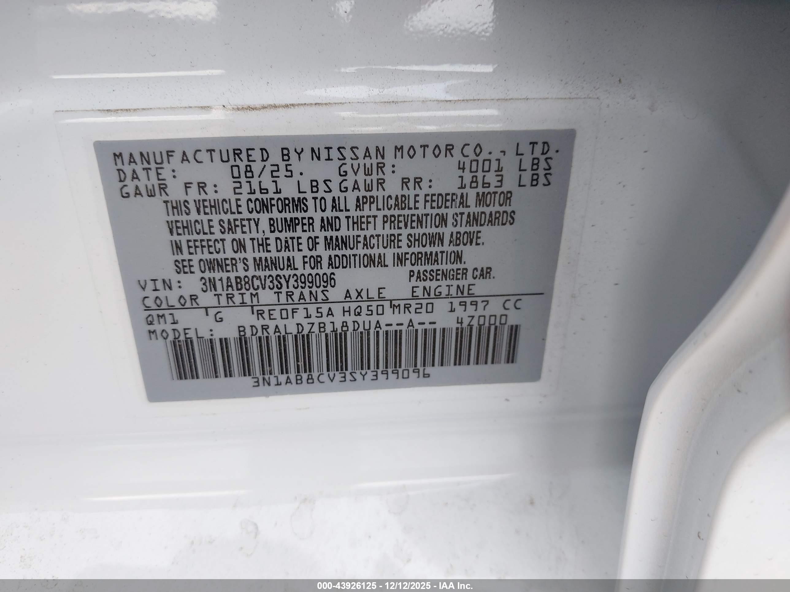 NISSAN SENTRA image 9
