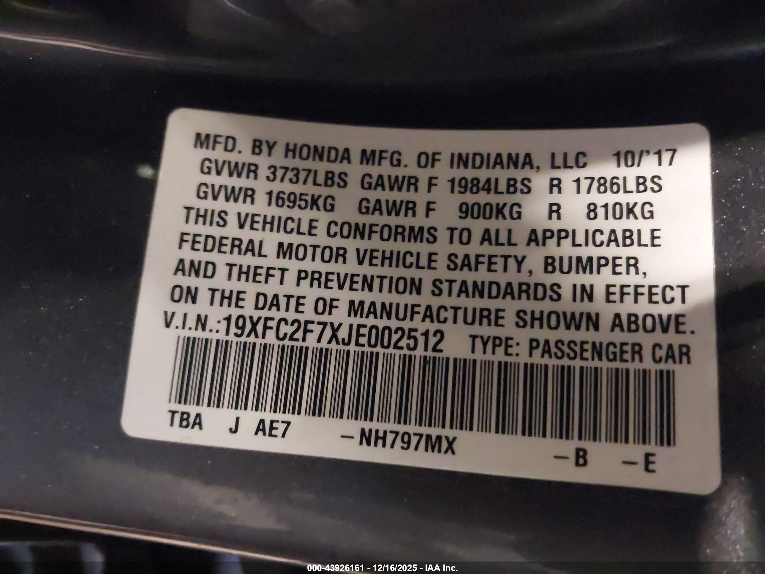 HONDA CIVIC image 9