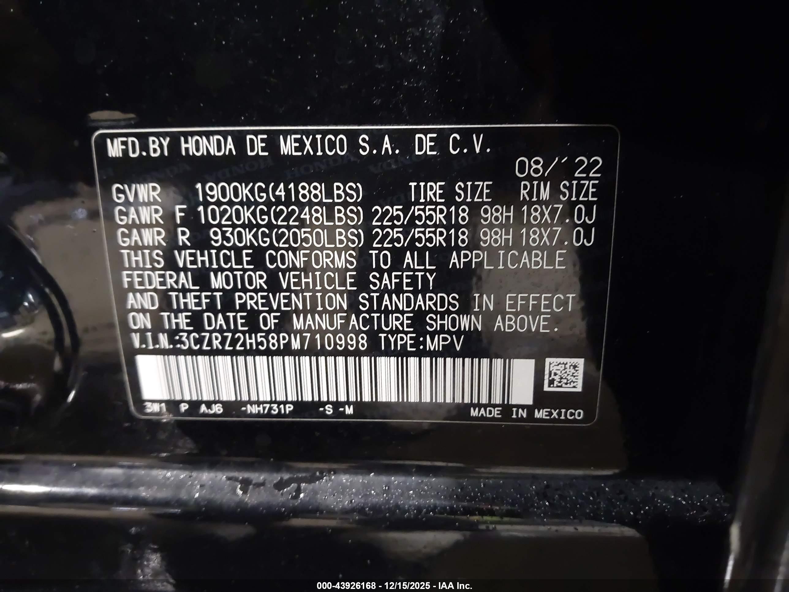 HONDA HR-V image 9