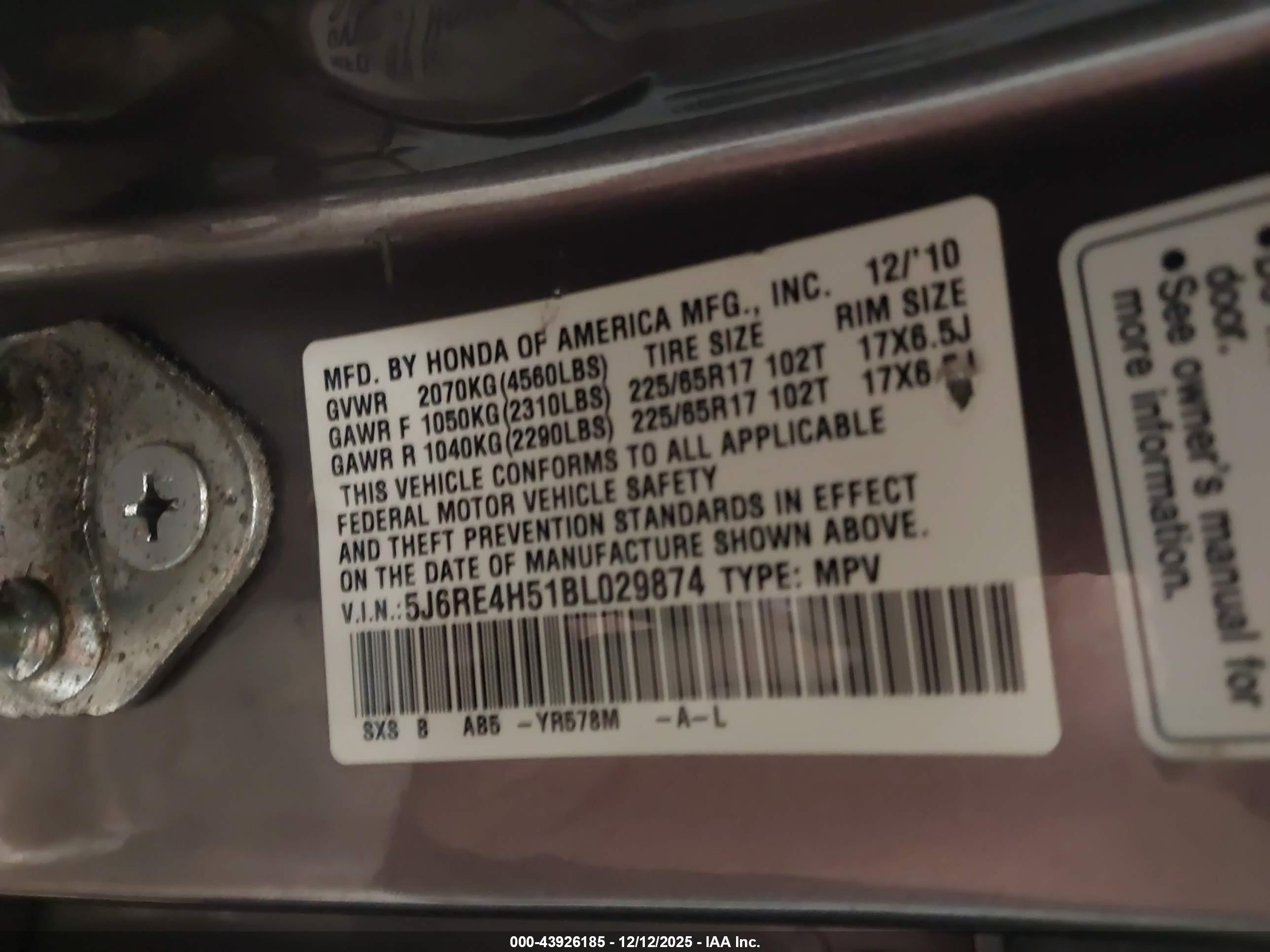 HONDA CR-V image 9
