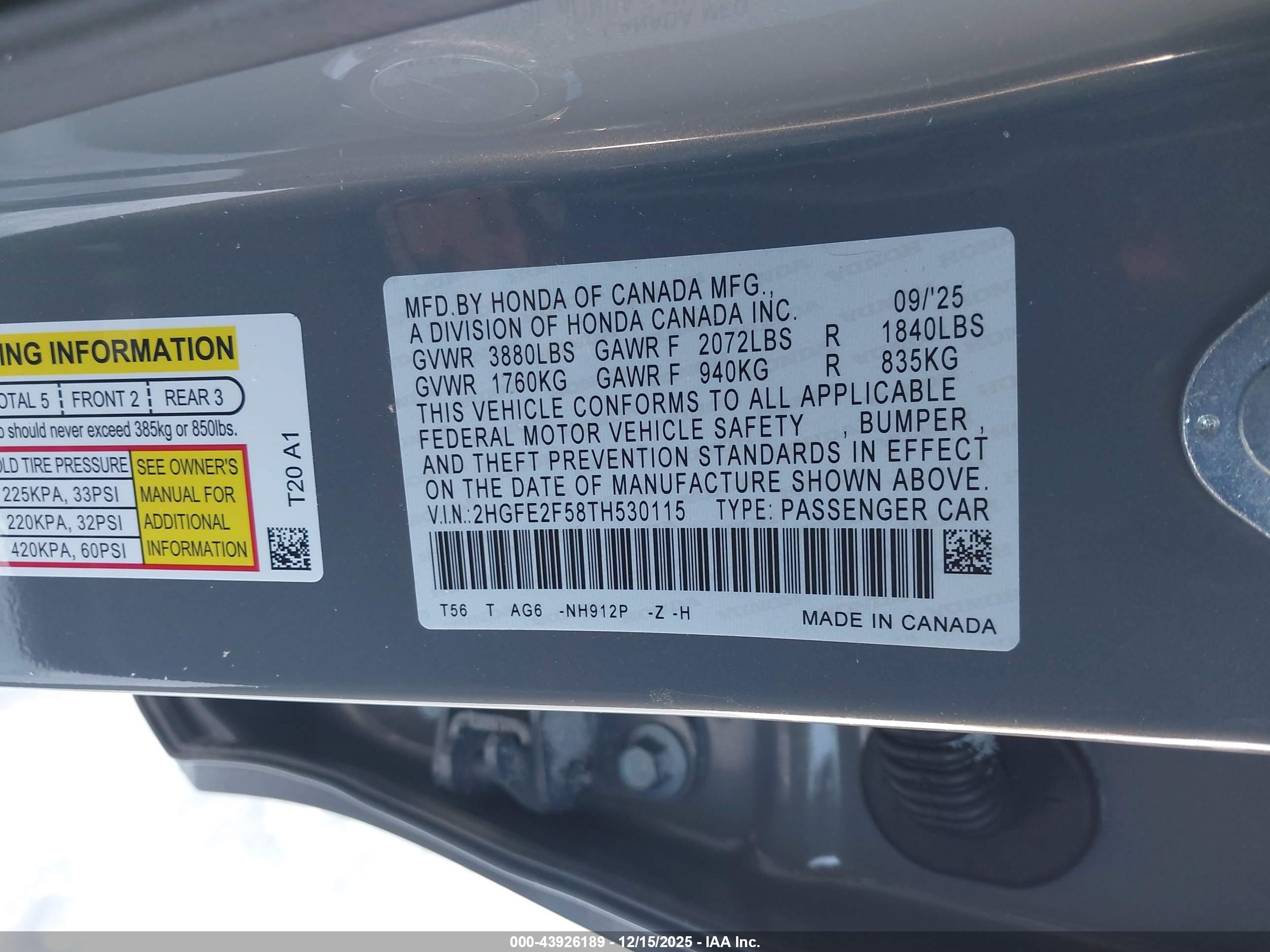 HONDA CIVIC image 9