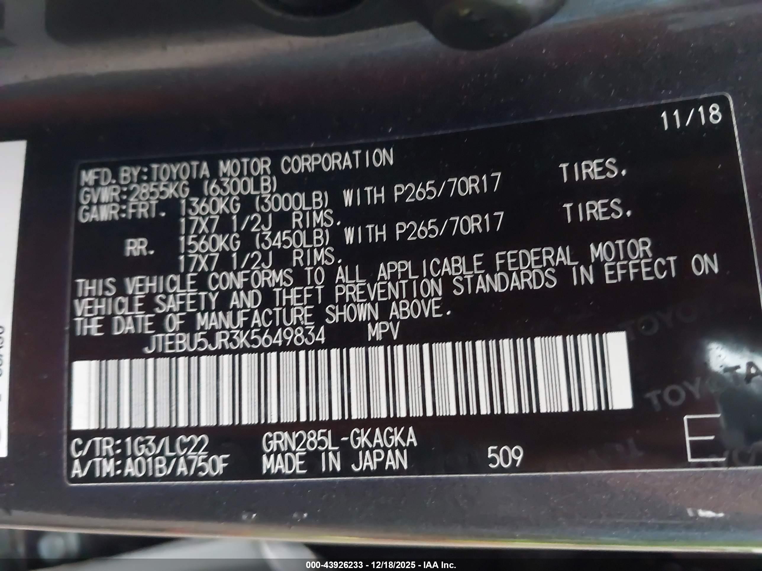 TOYOTA 4RUNNER image 9
