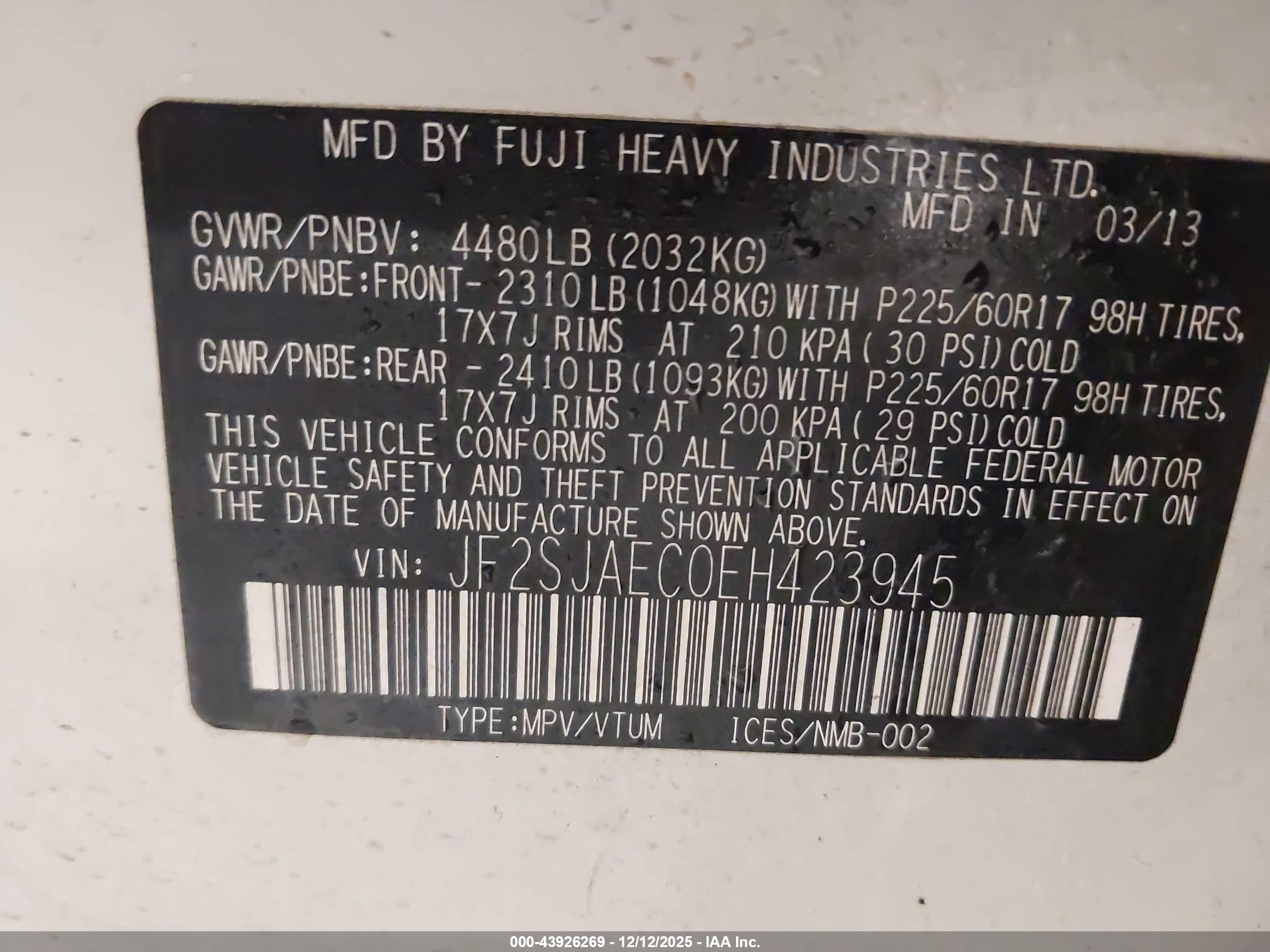 SUBARU FORESTER image 9