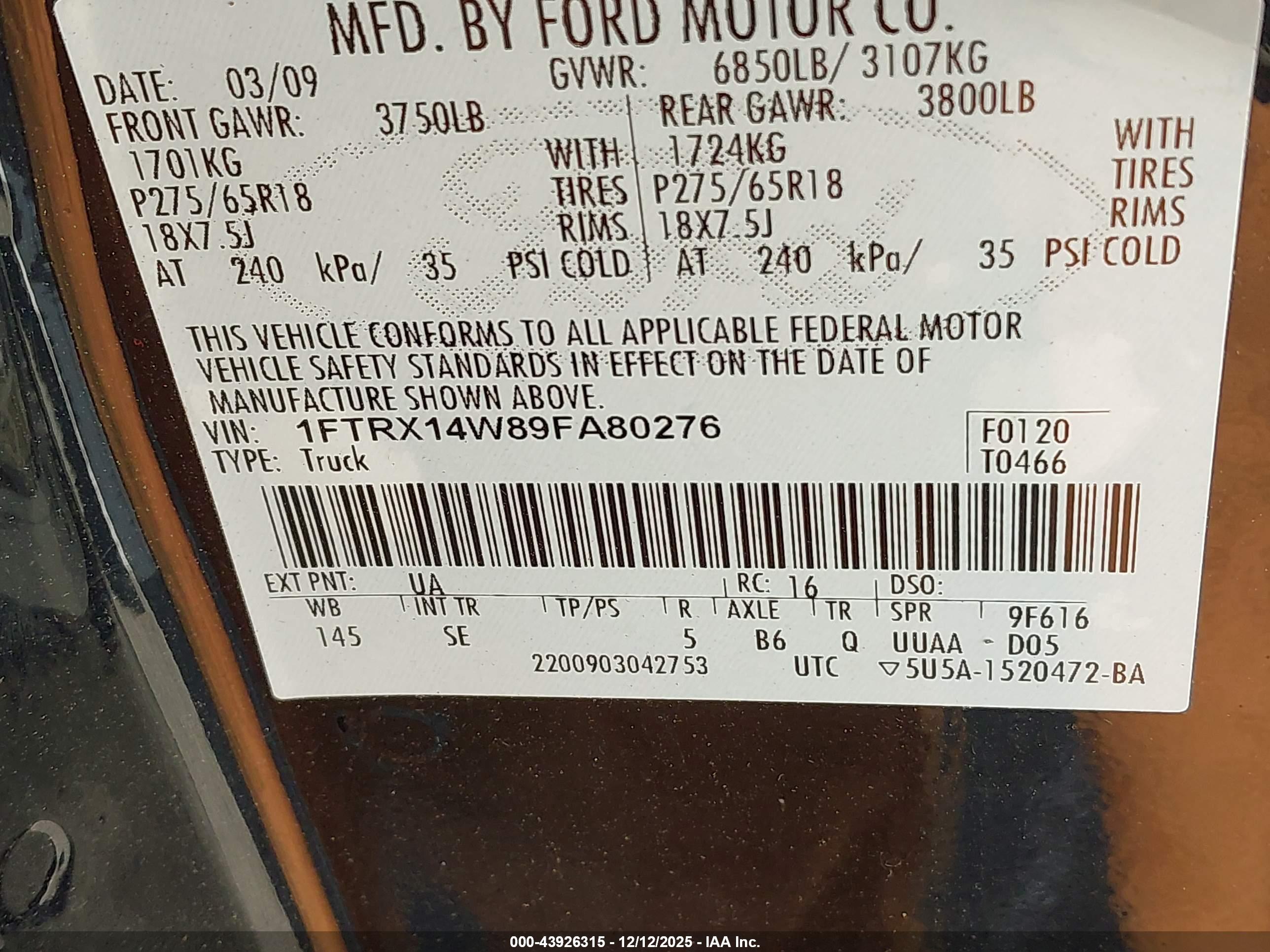 FORD F-150 image 9