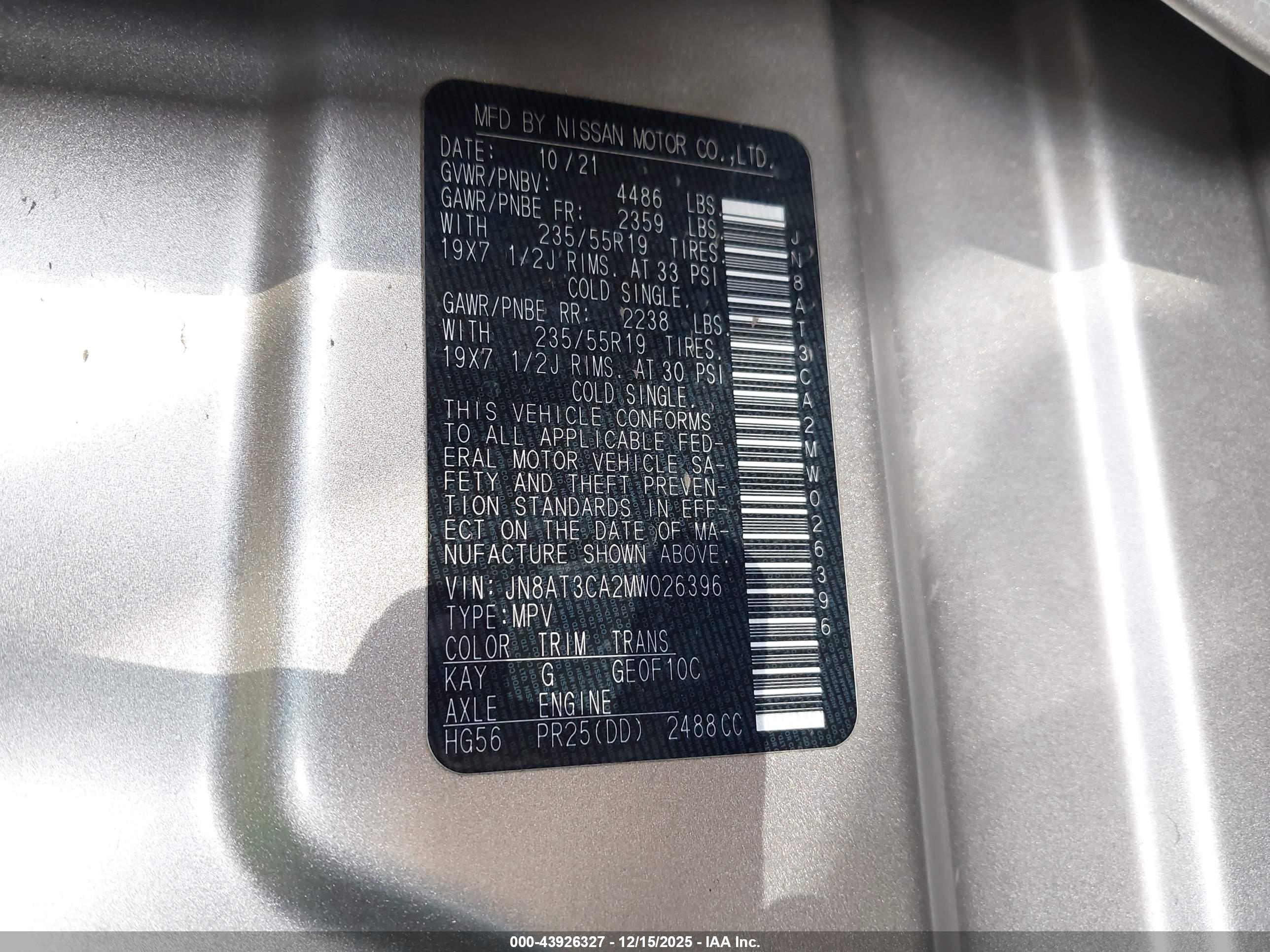 NISSAN ROGUE image 9