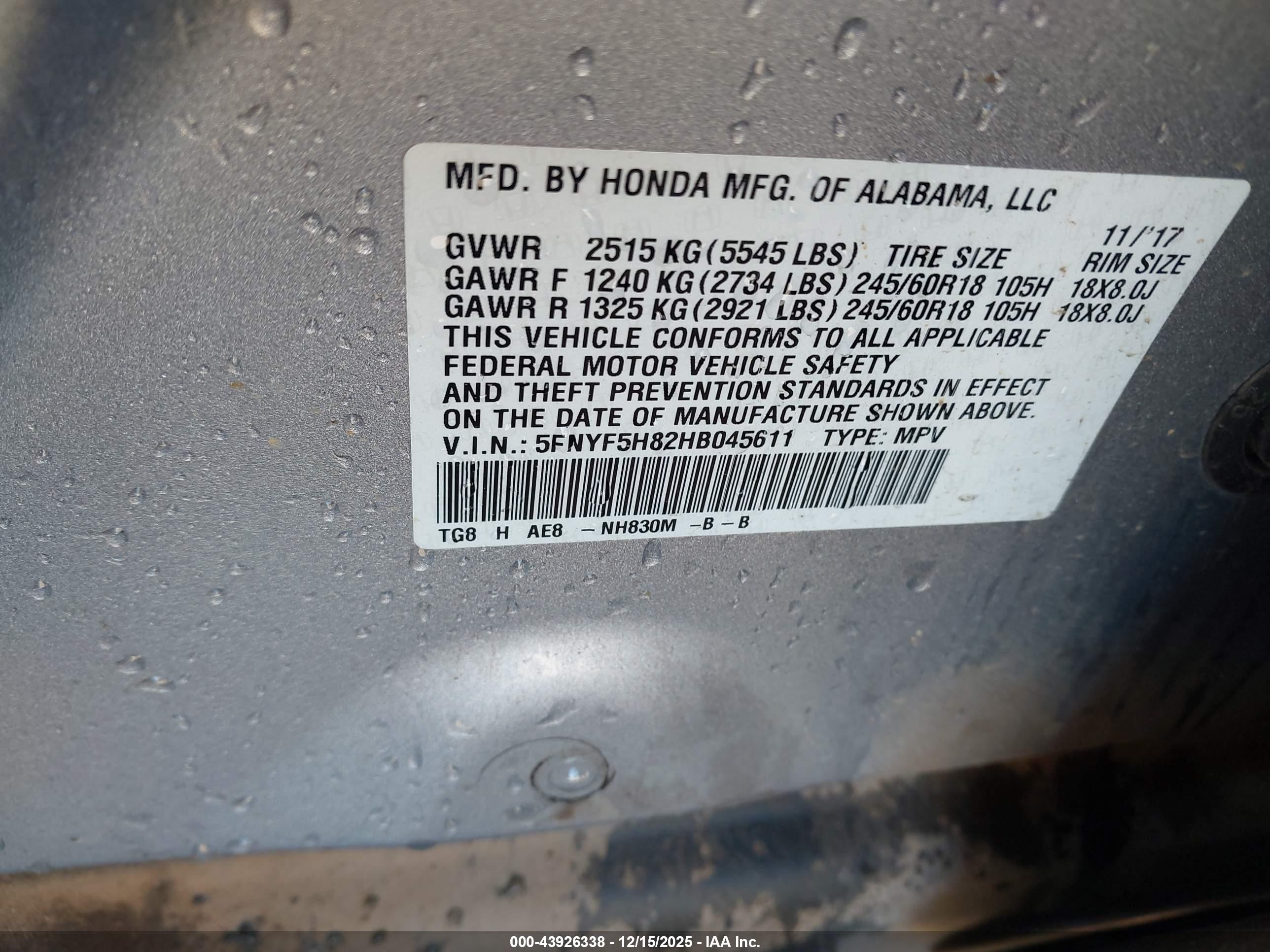 HONDA PILOT image 9