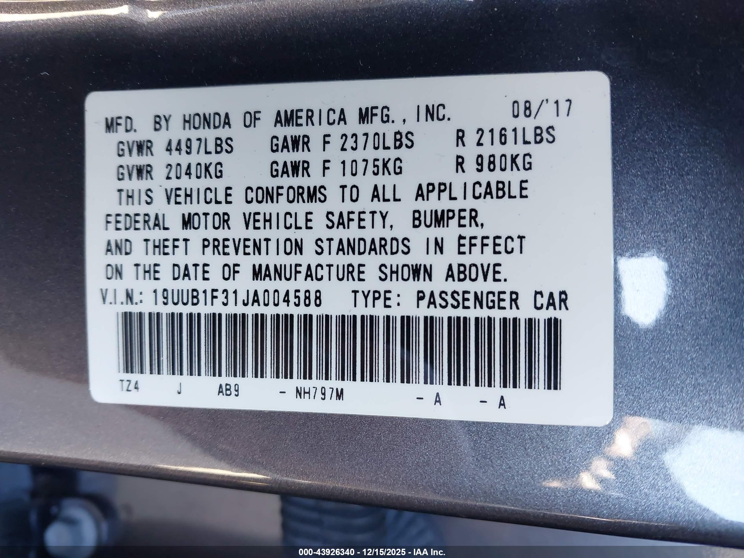 ACURA TLX image 9