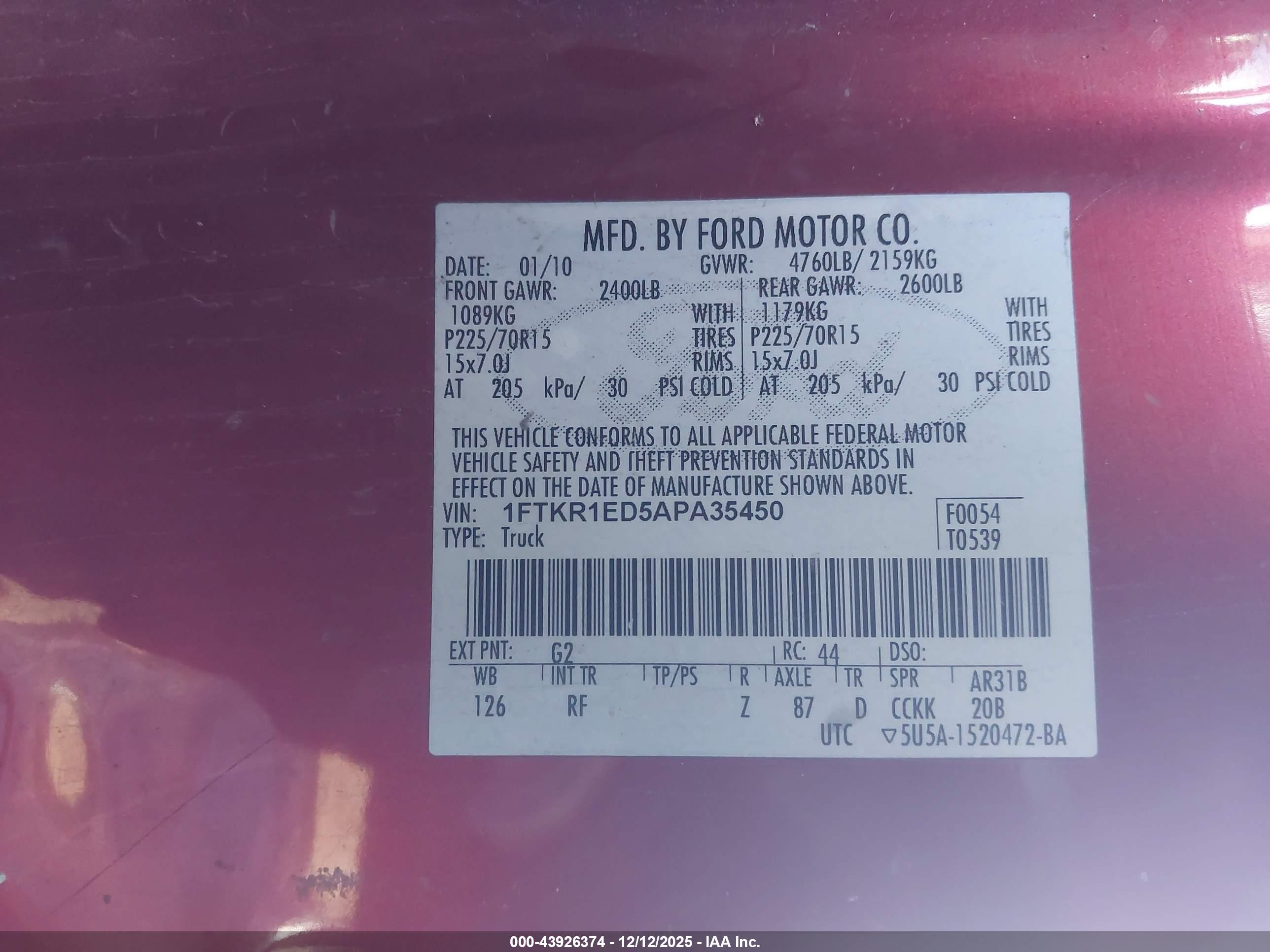 FORD RANGER image 9