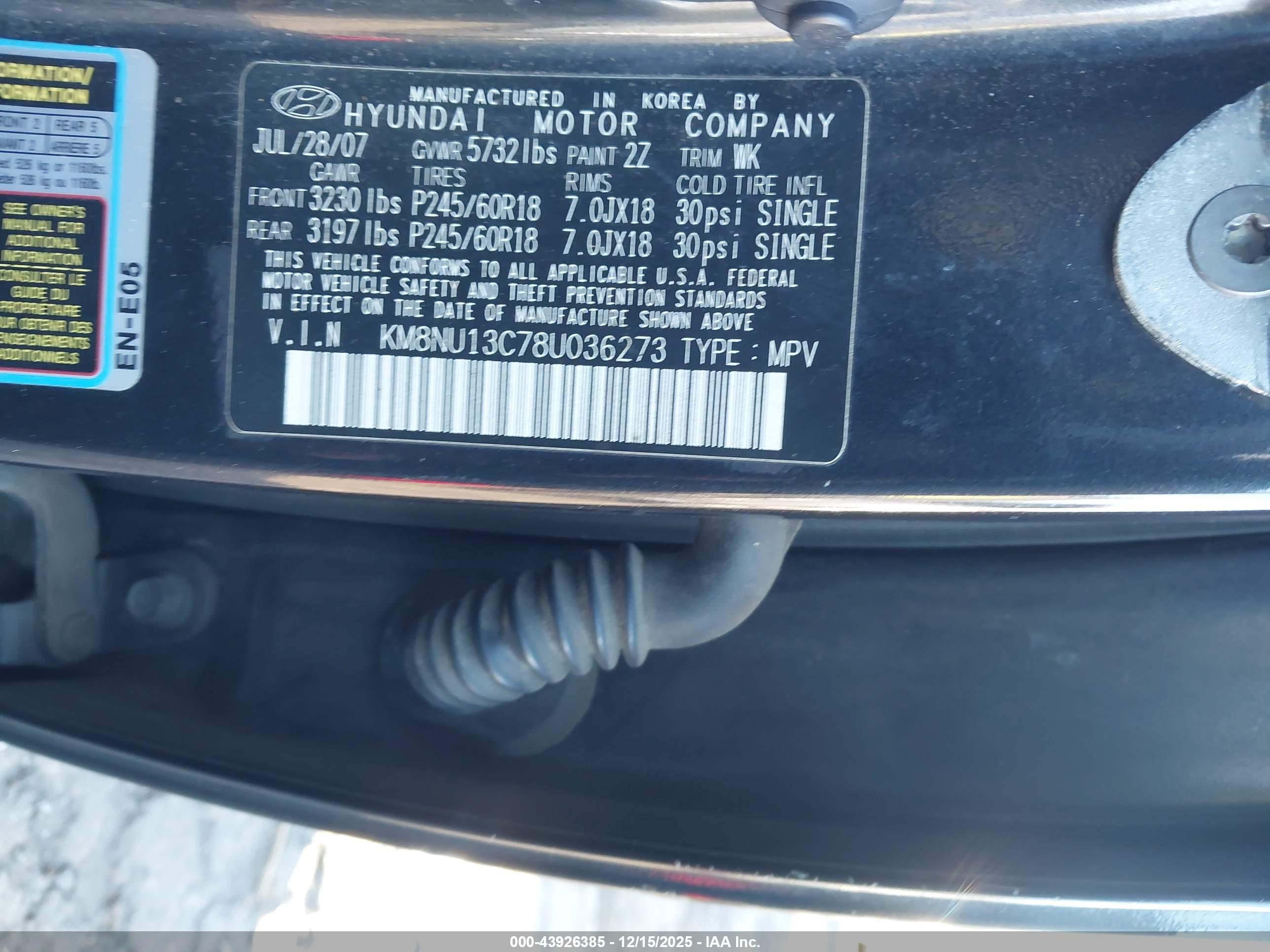 HYUNDAI VERACRUZ image 9