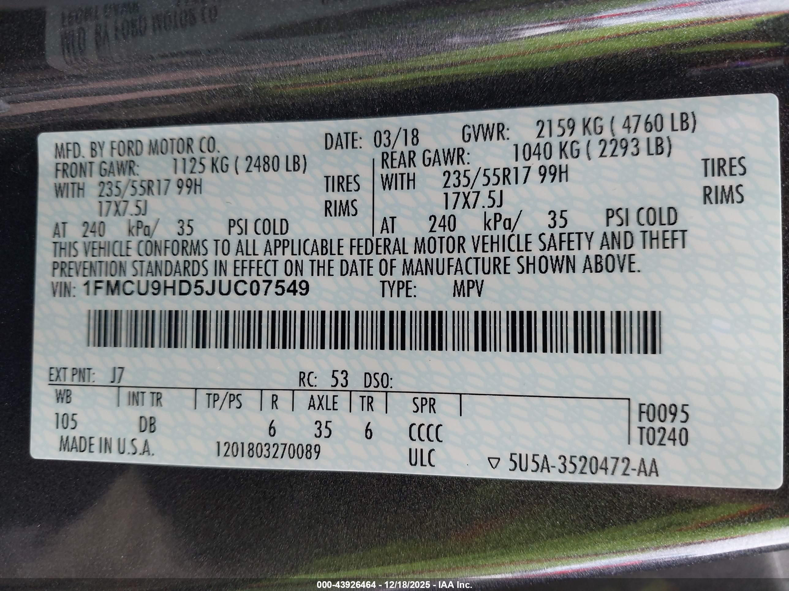 FORD ESCAPE image 9