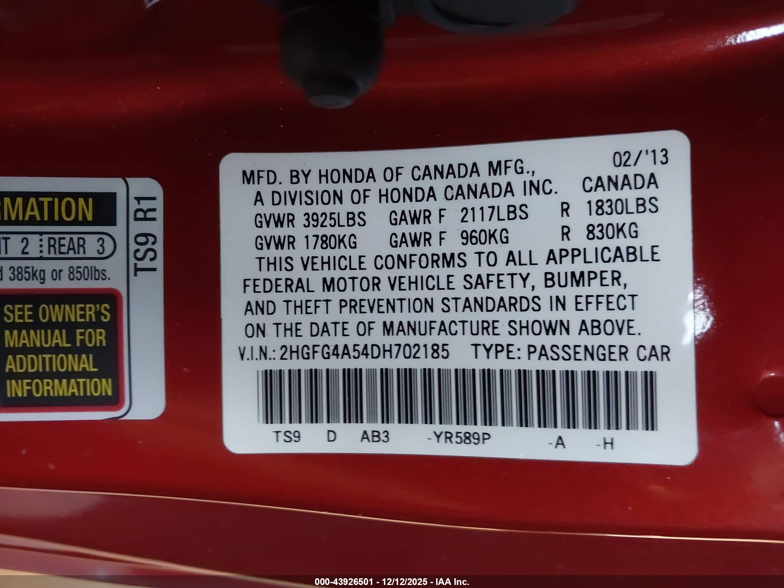 HONDA CIVIC image 9