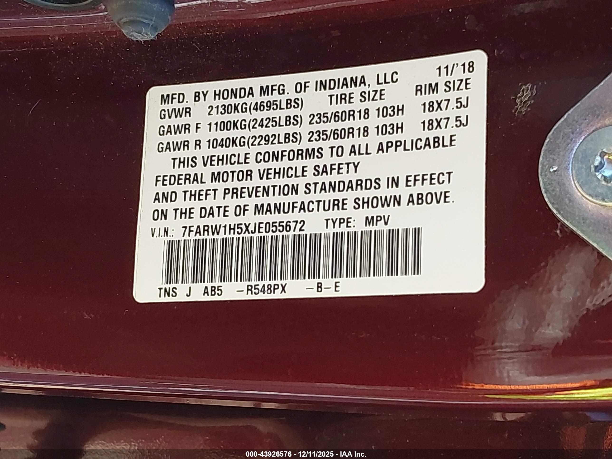 HONDA CR-V image 9