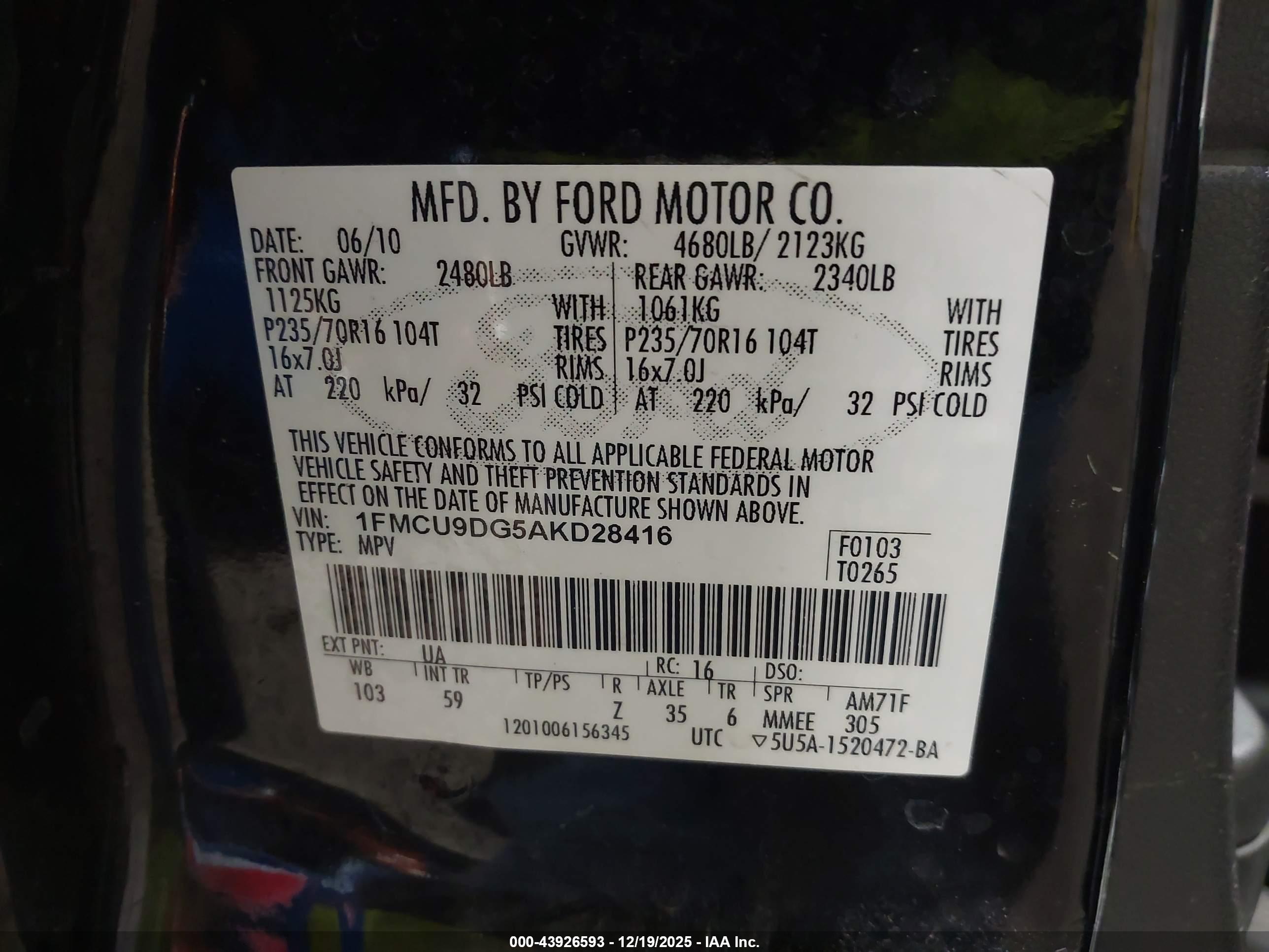 FORD ESCAPE image 9