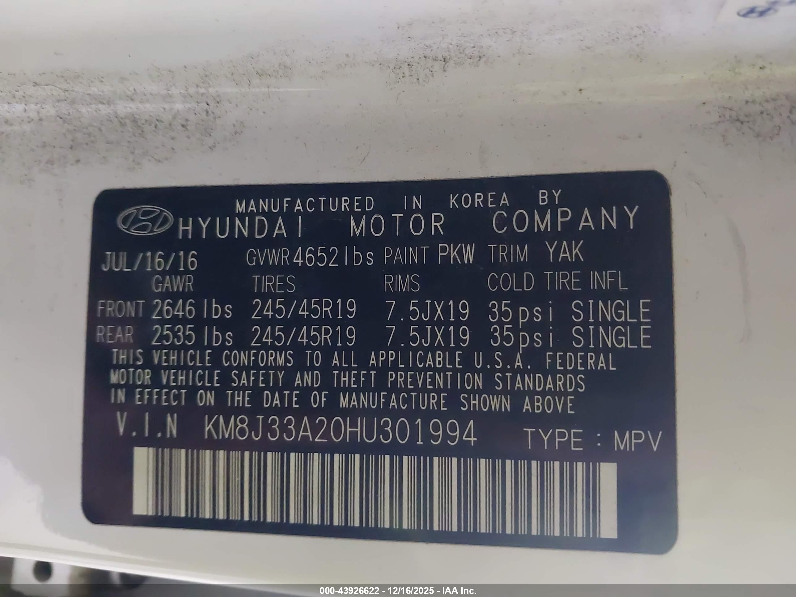 HYUNDAI TUCSON image 9