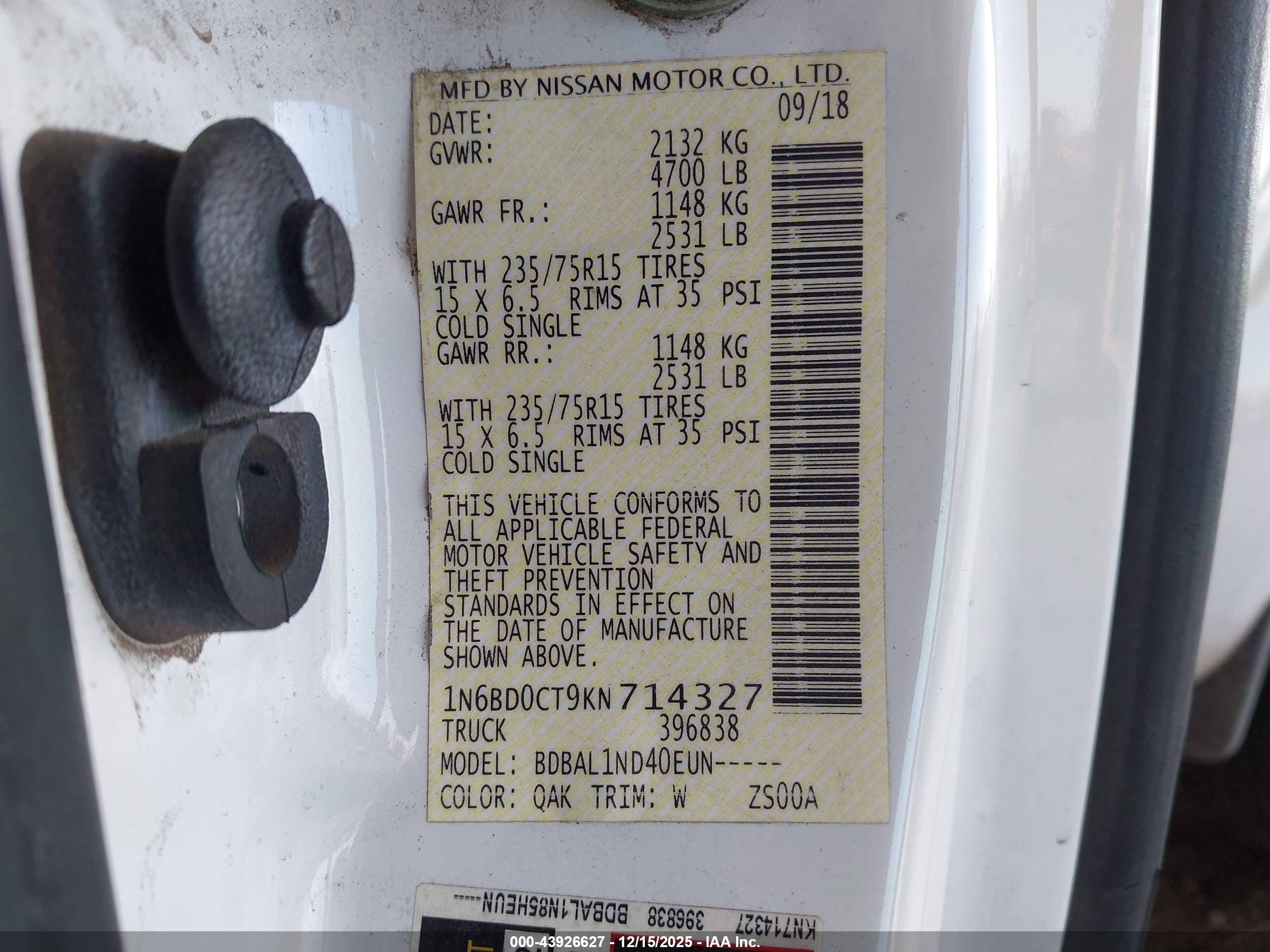NISSAN FRONTIER image 9
