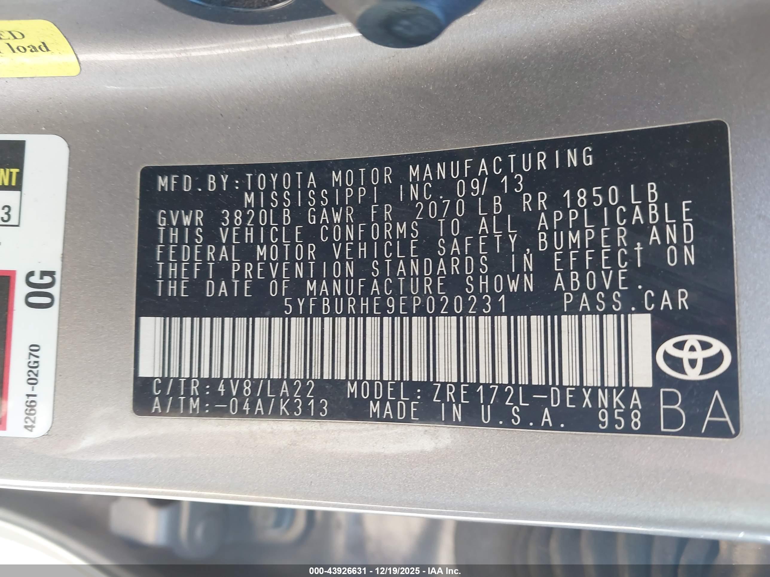 TOYOTA COROLLA image 9