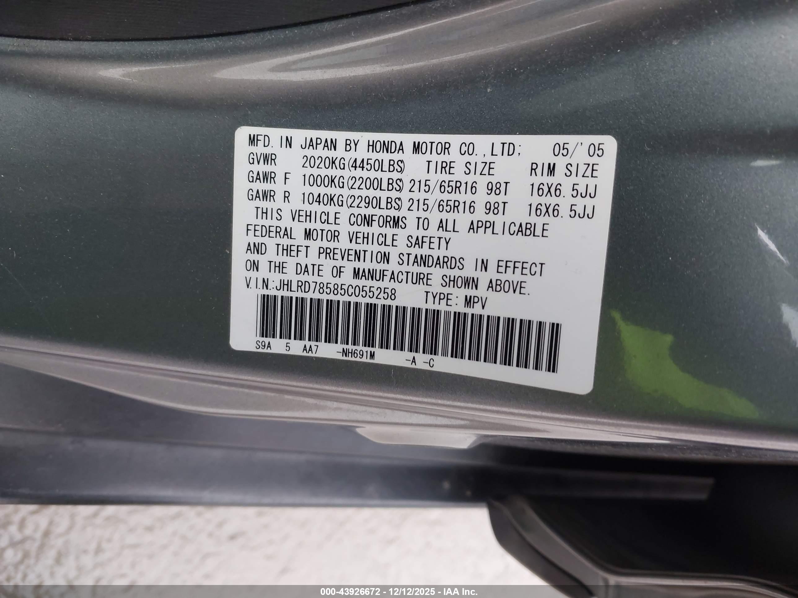 HONDA CR-V image 9