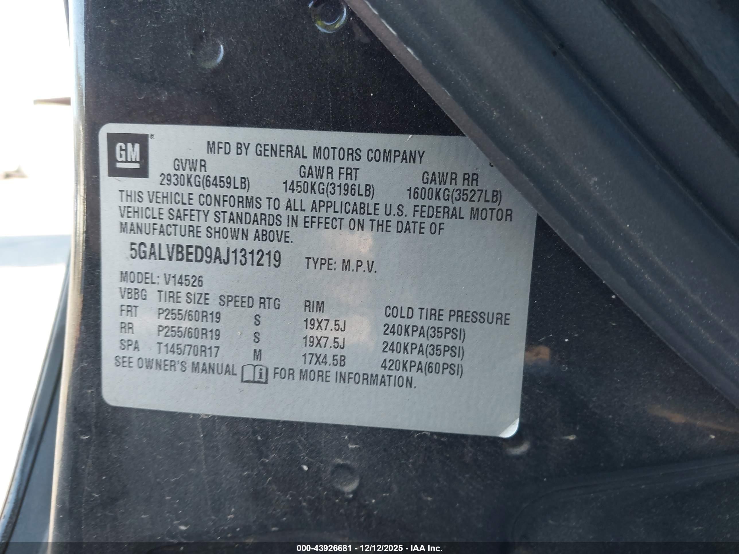 BUICK ENCLAVE image 9