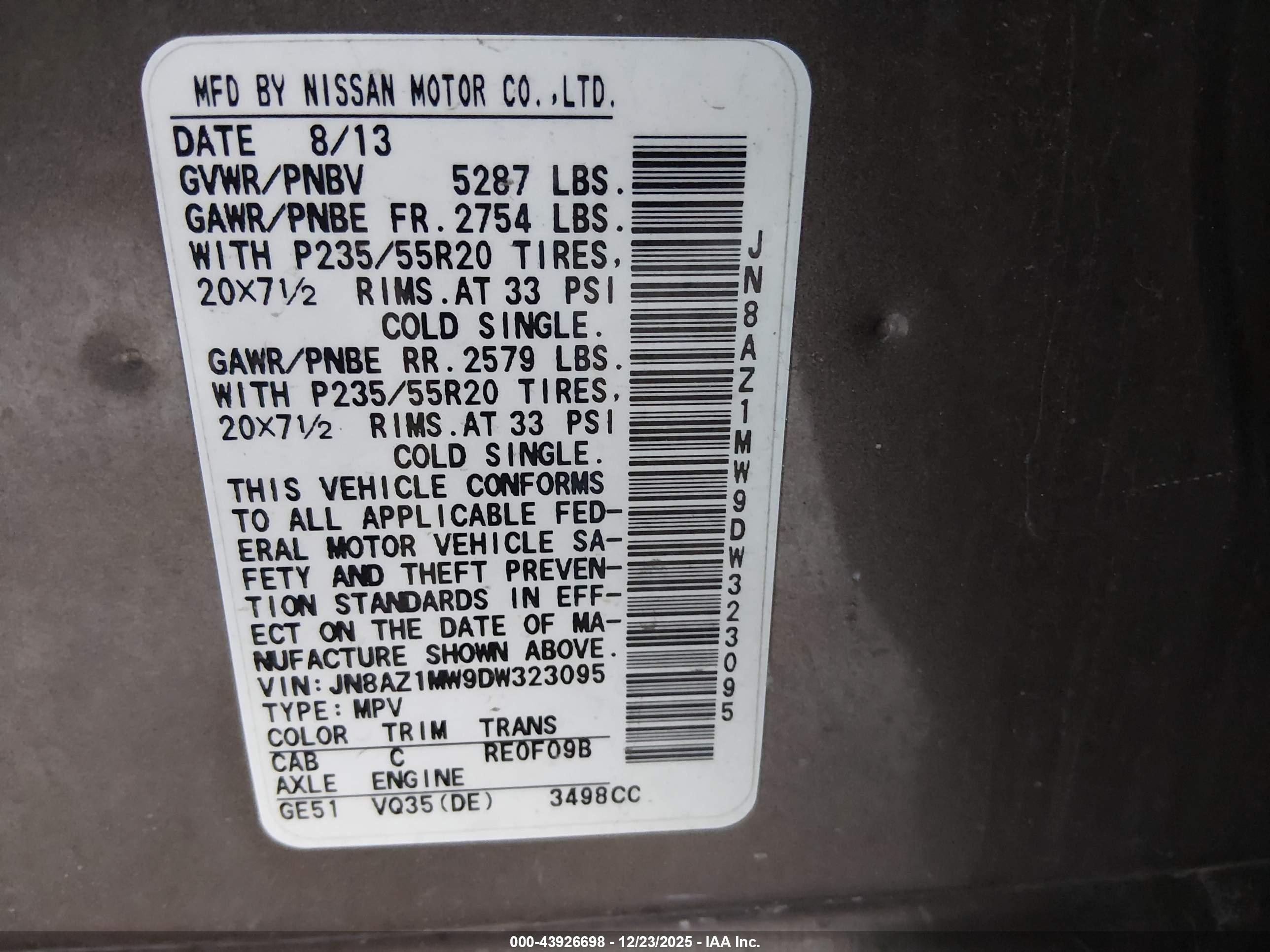 NISSAN MURANO image 9