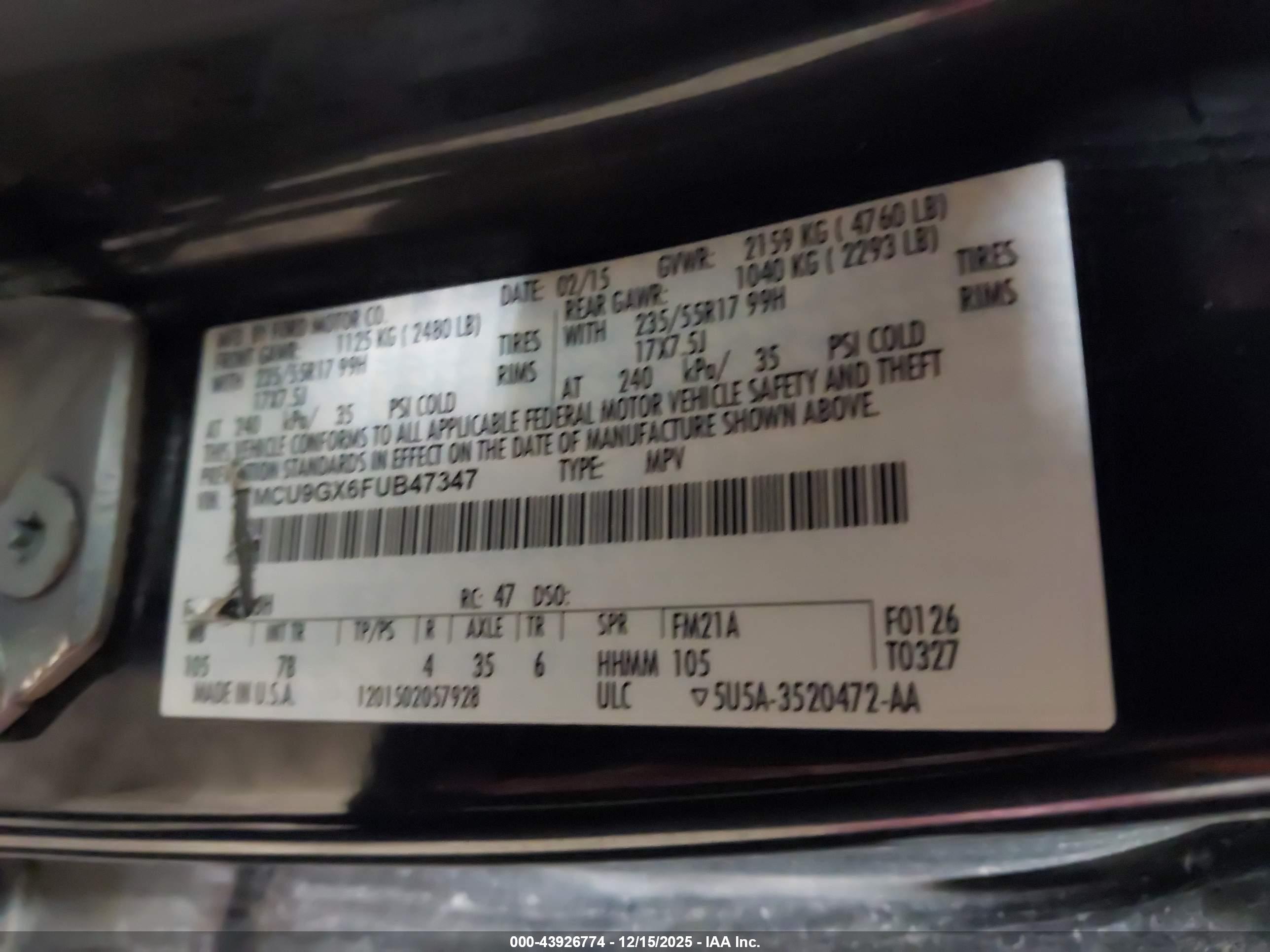 FORD ESCAPE image 9