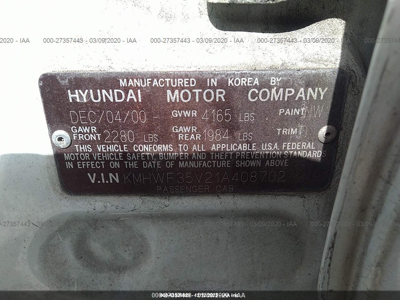 HYUNDAI SONATA image 9