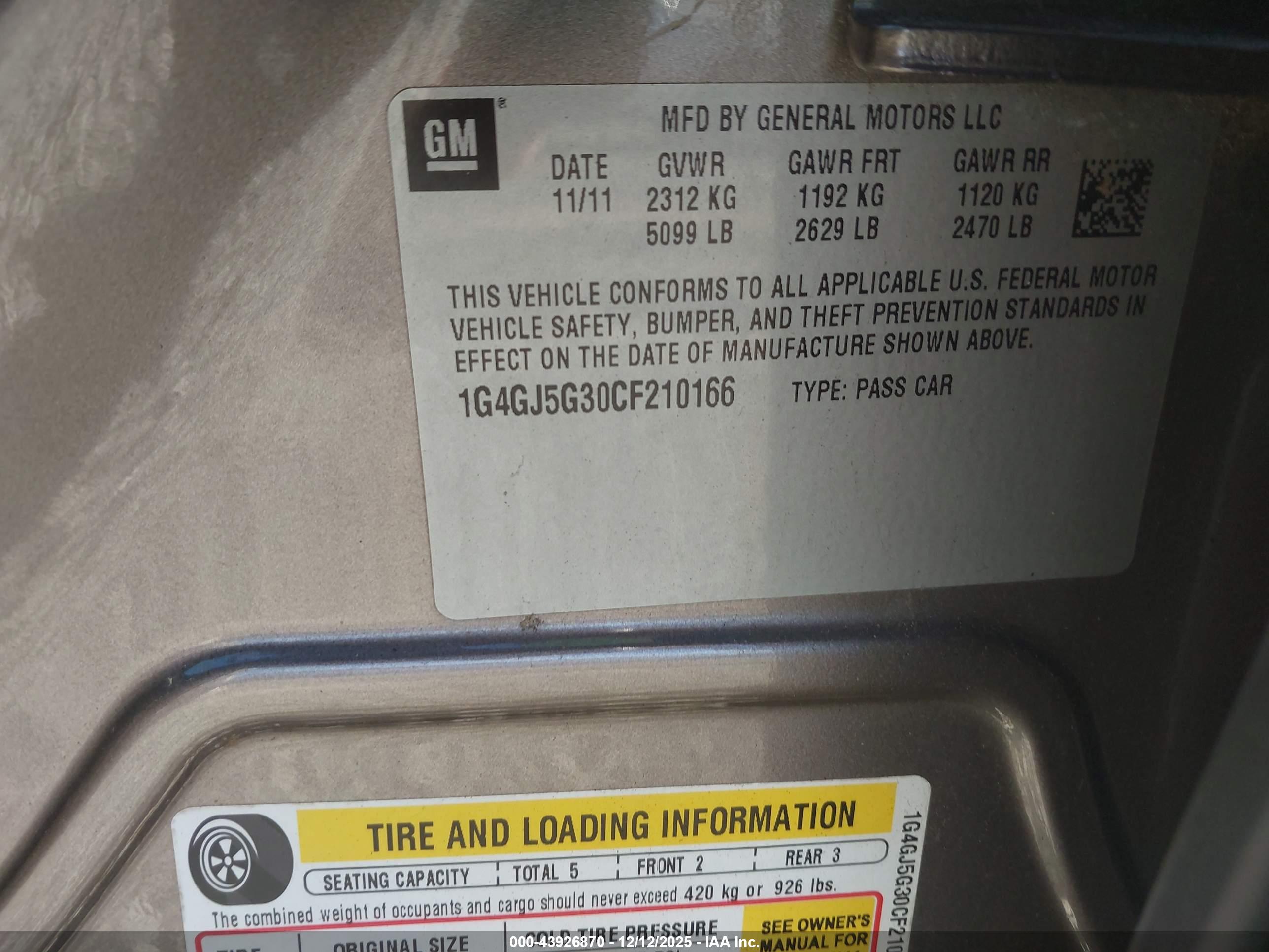BUICK LACROSSE image 9