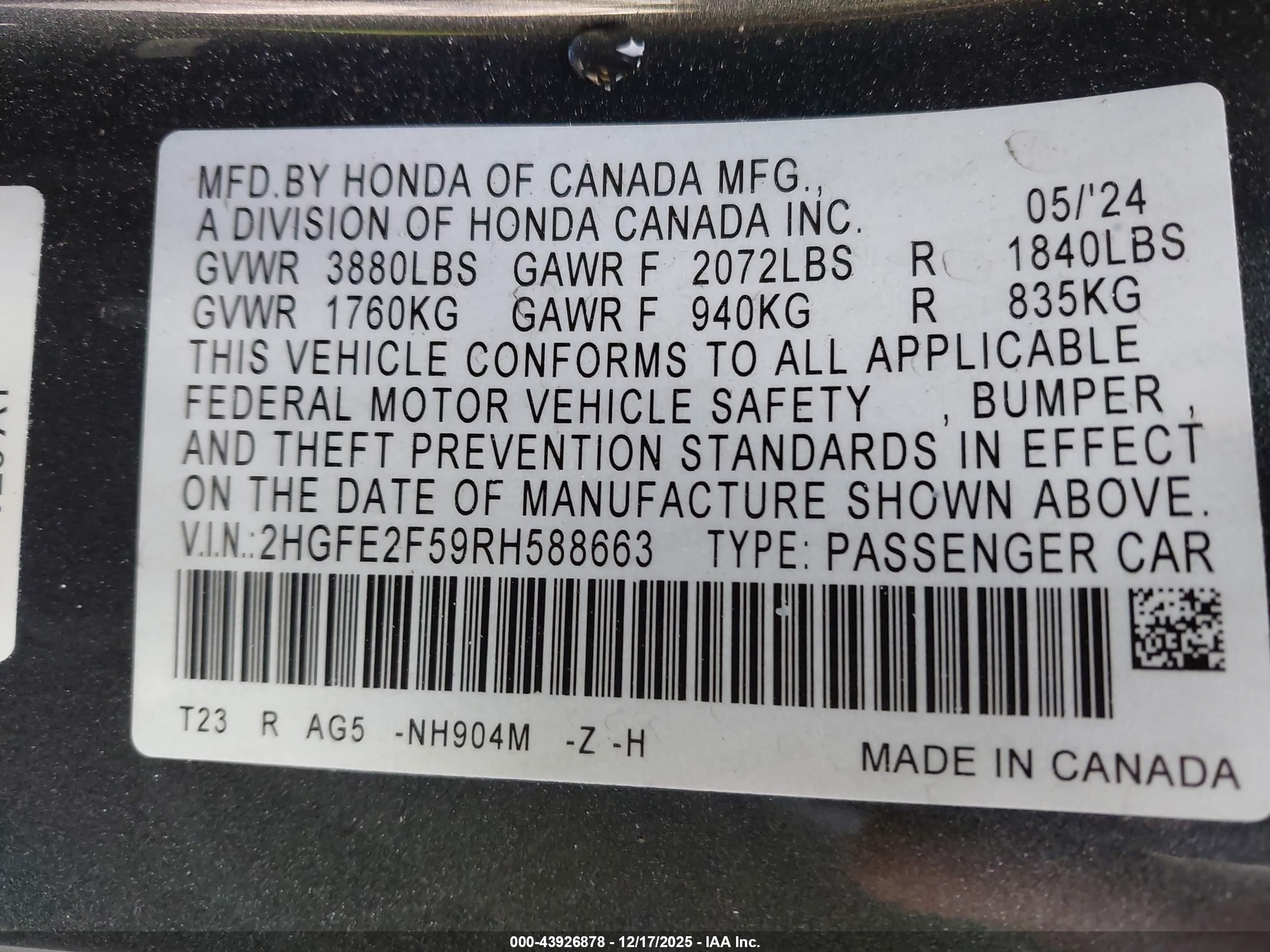 HONDA CIVIC image 9