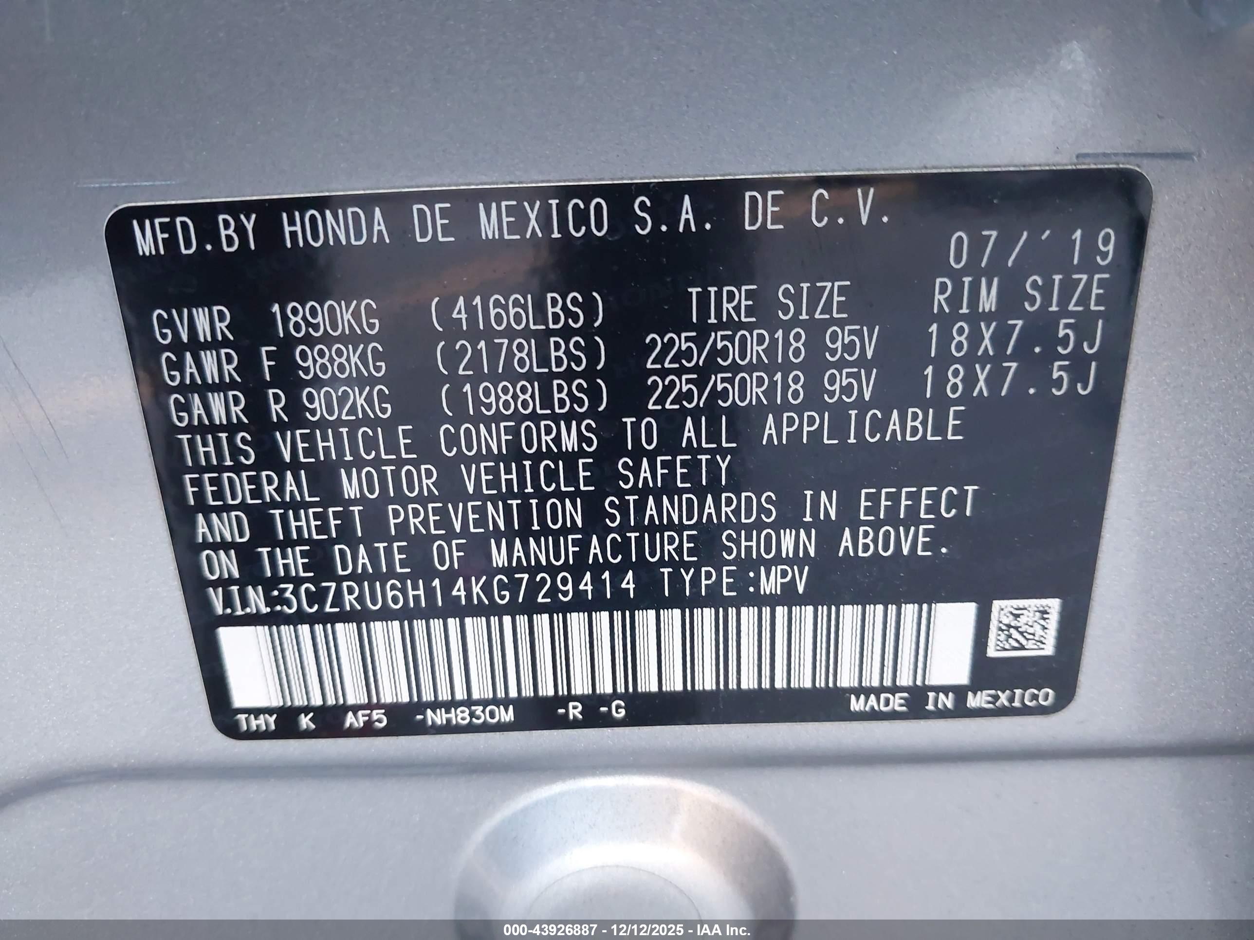 HONDA HR-V image 9