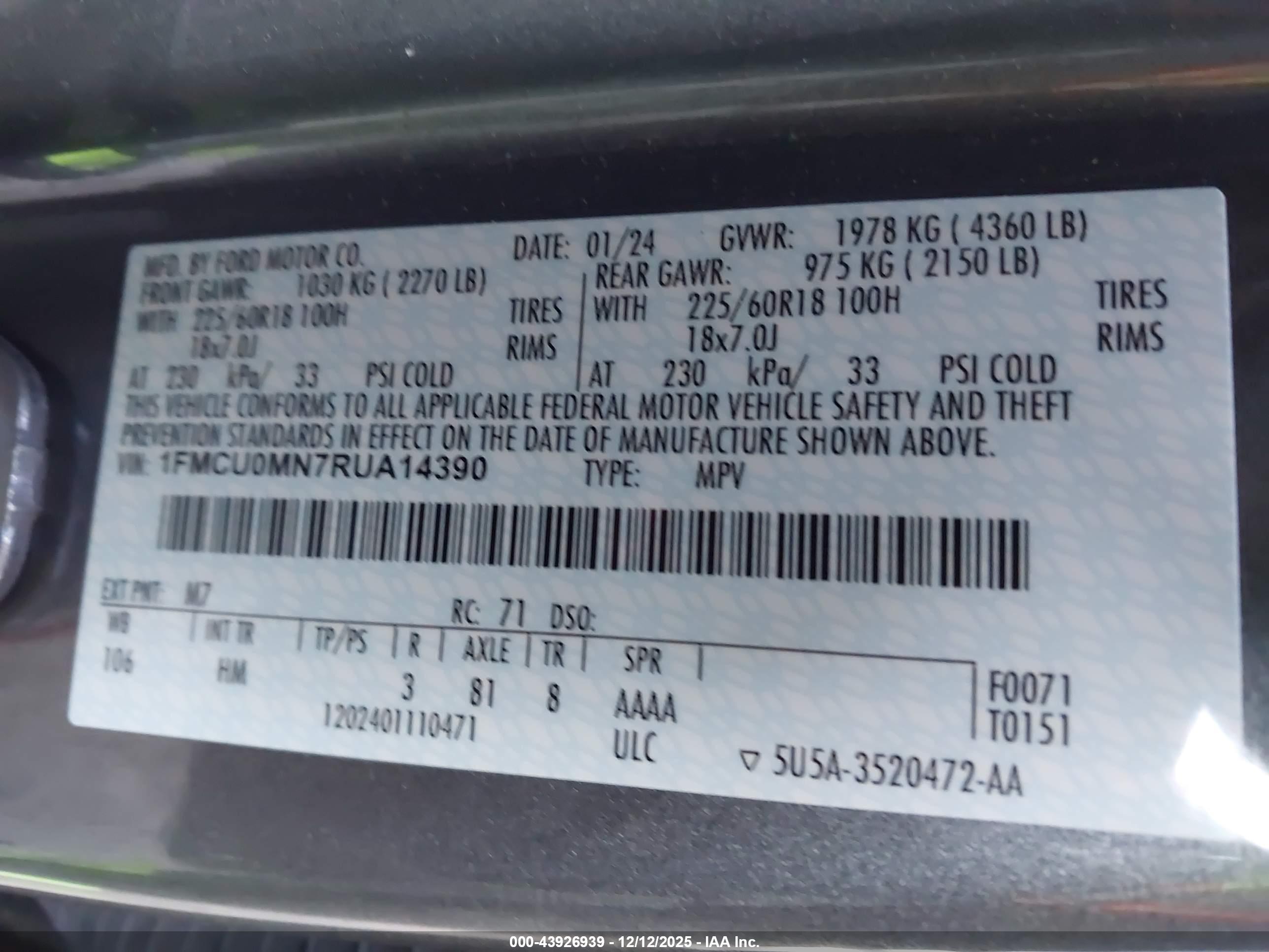 FORD ESCAPE image 9