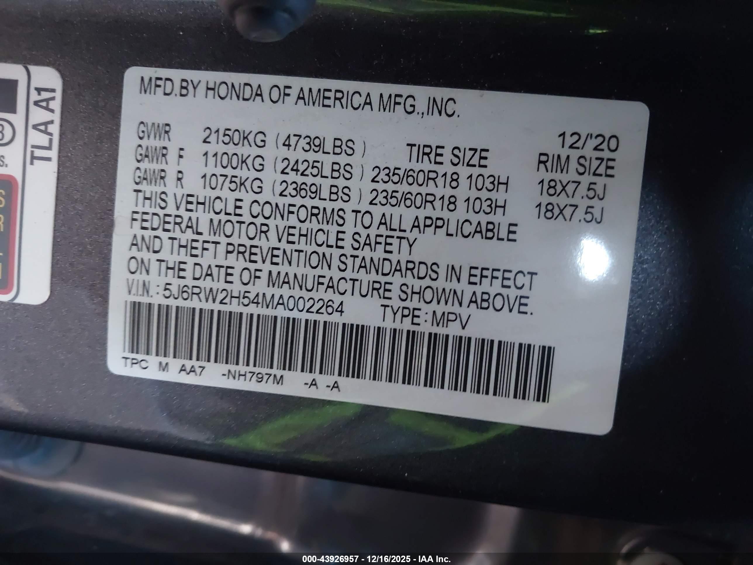HONDA CR-V image 9