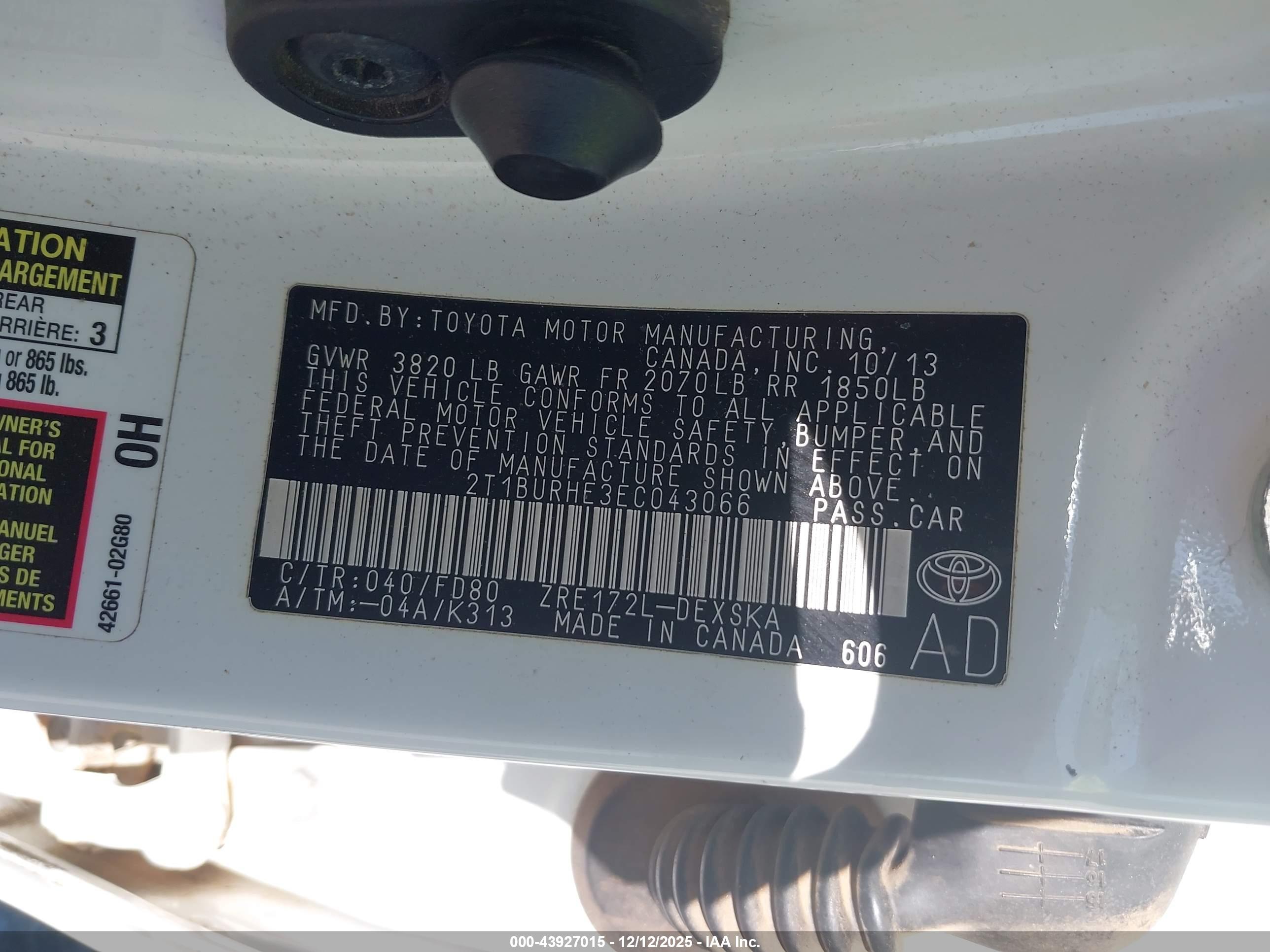 TOYOTA COROLLA image 9