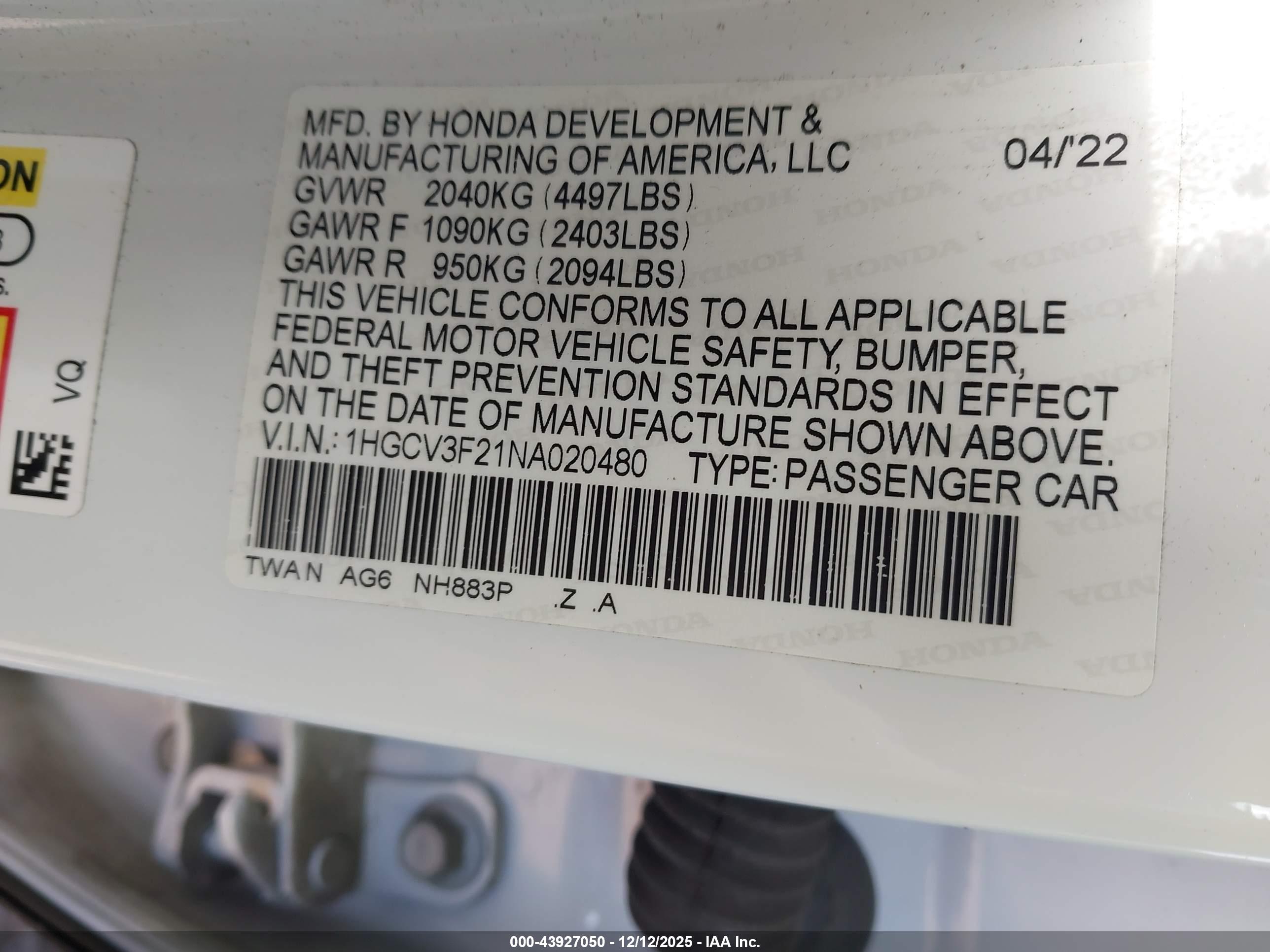 HONDA ACCORD image 9