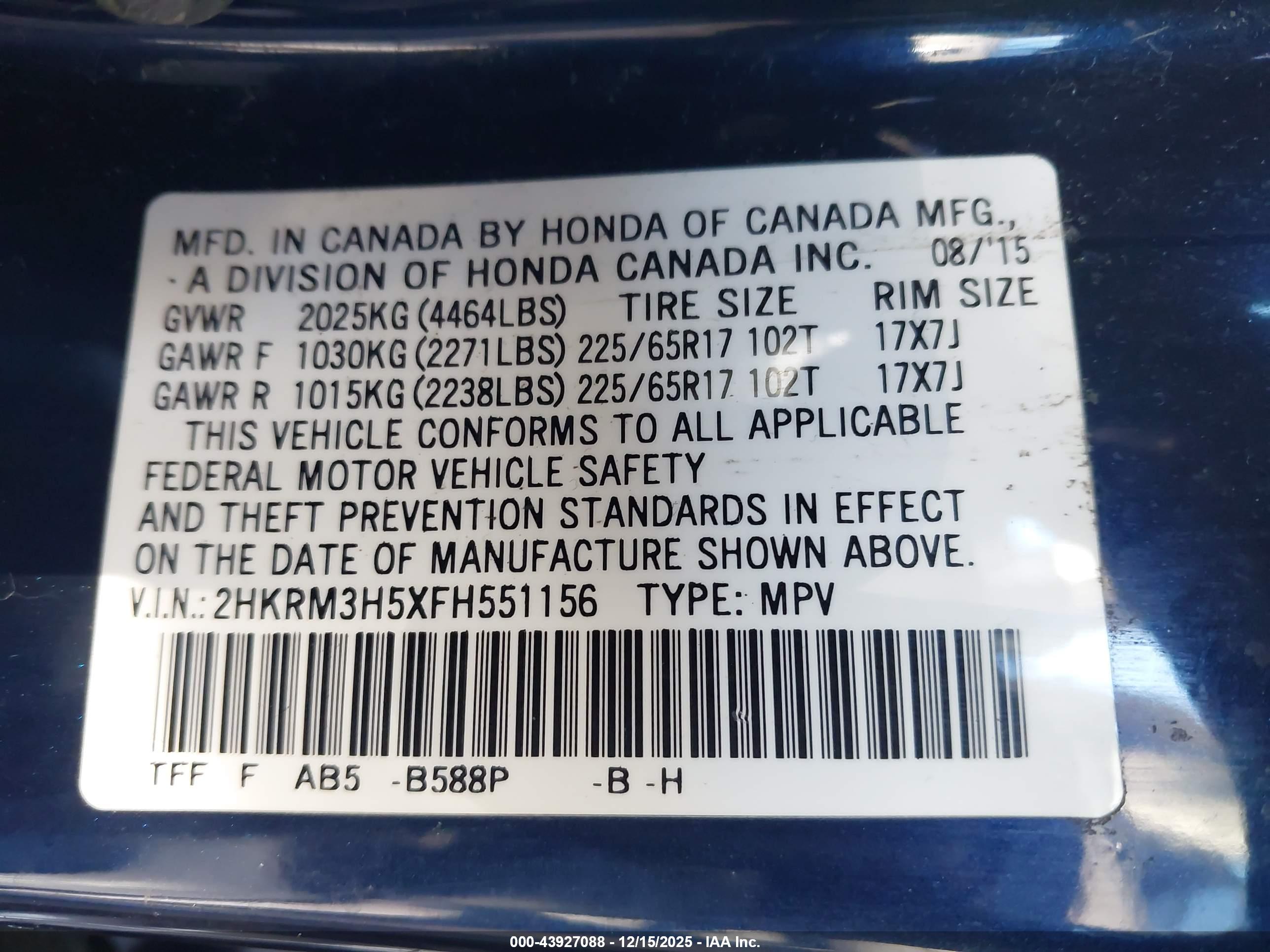 HONDA CR-V image 9