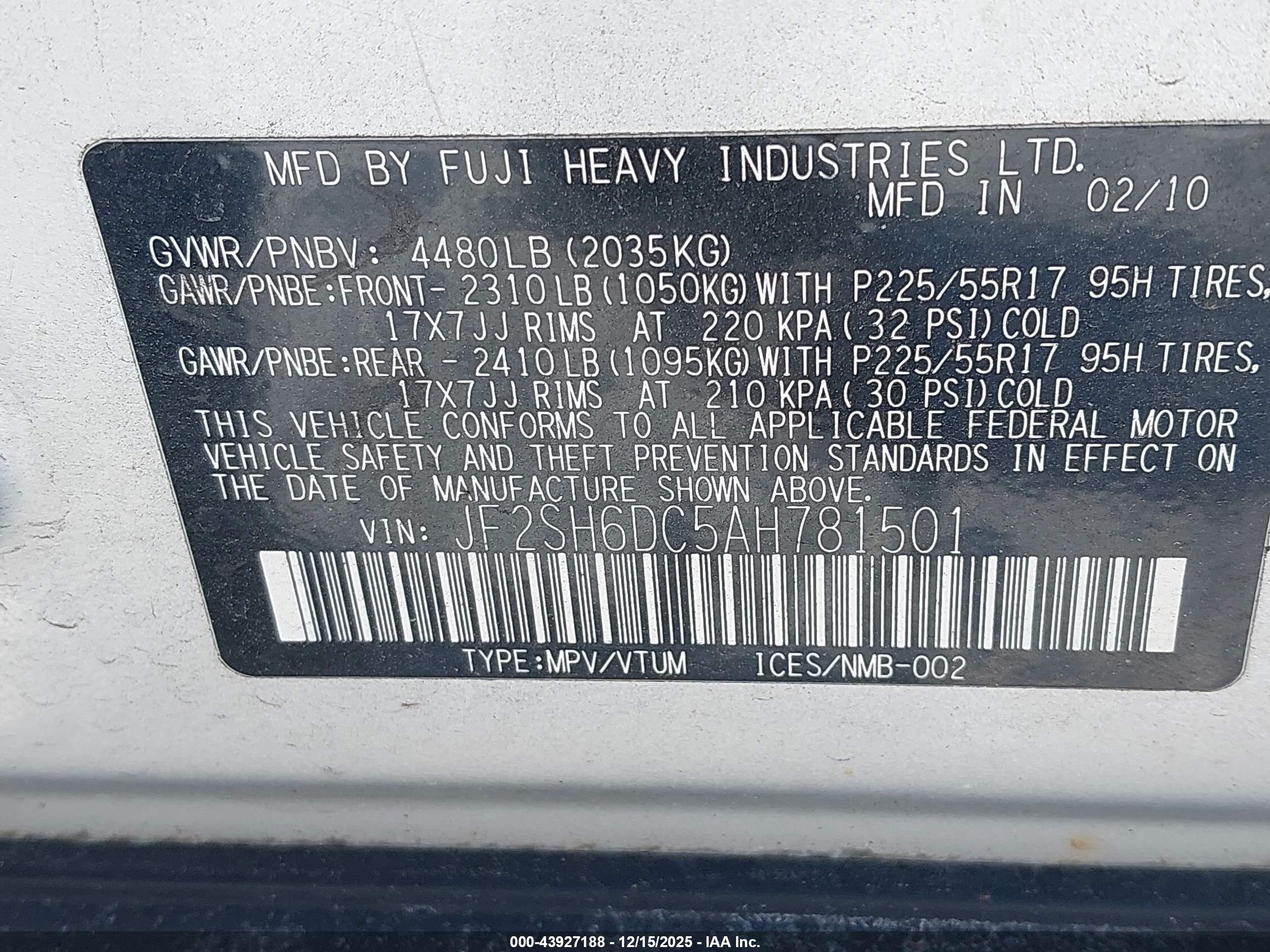 SUBARU FORESTER image 9