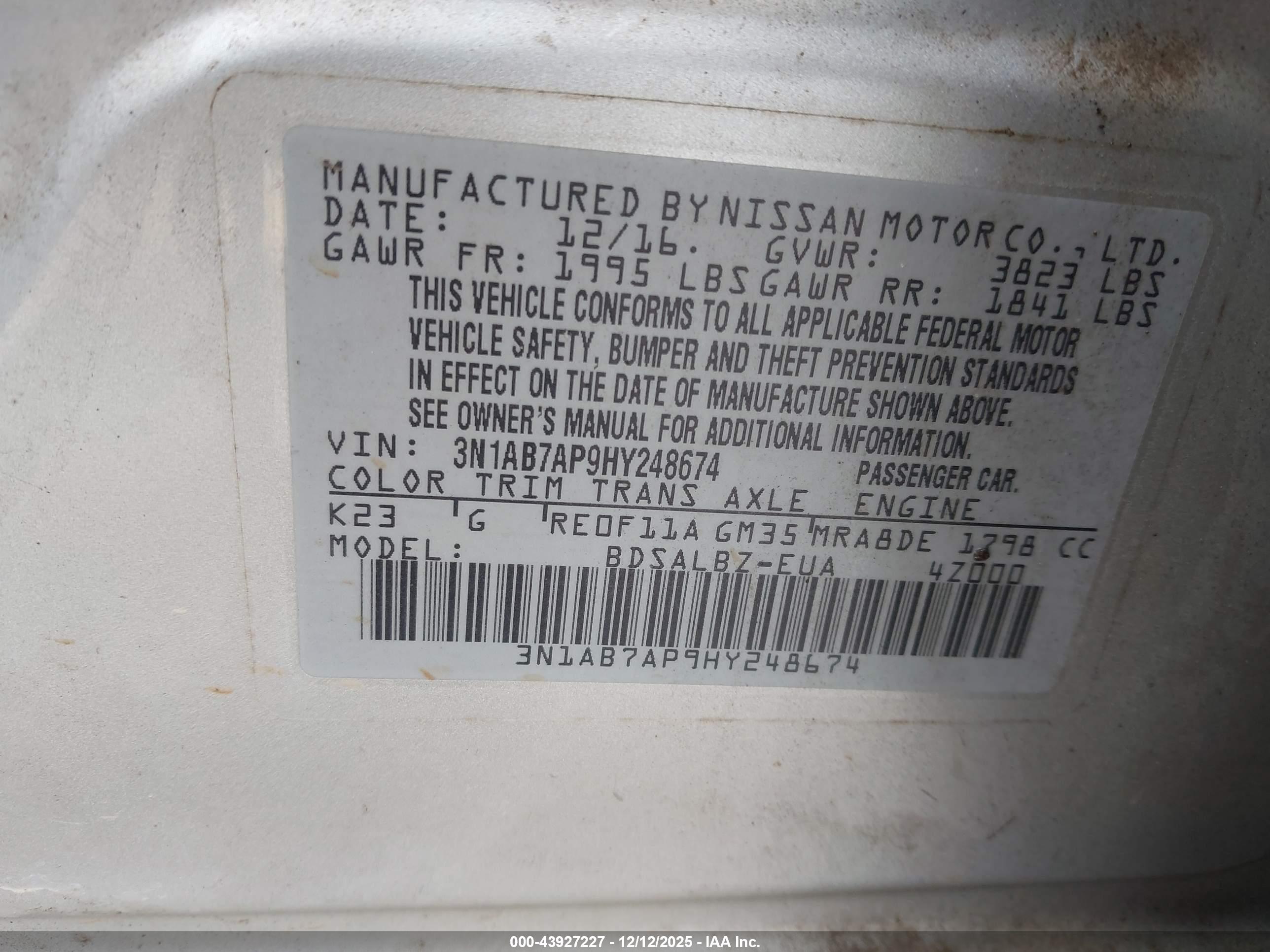 NISSAN SENTRA image 9