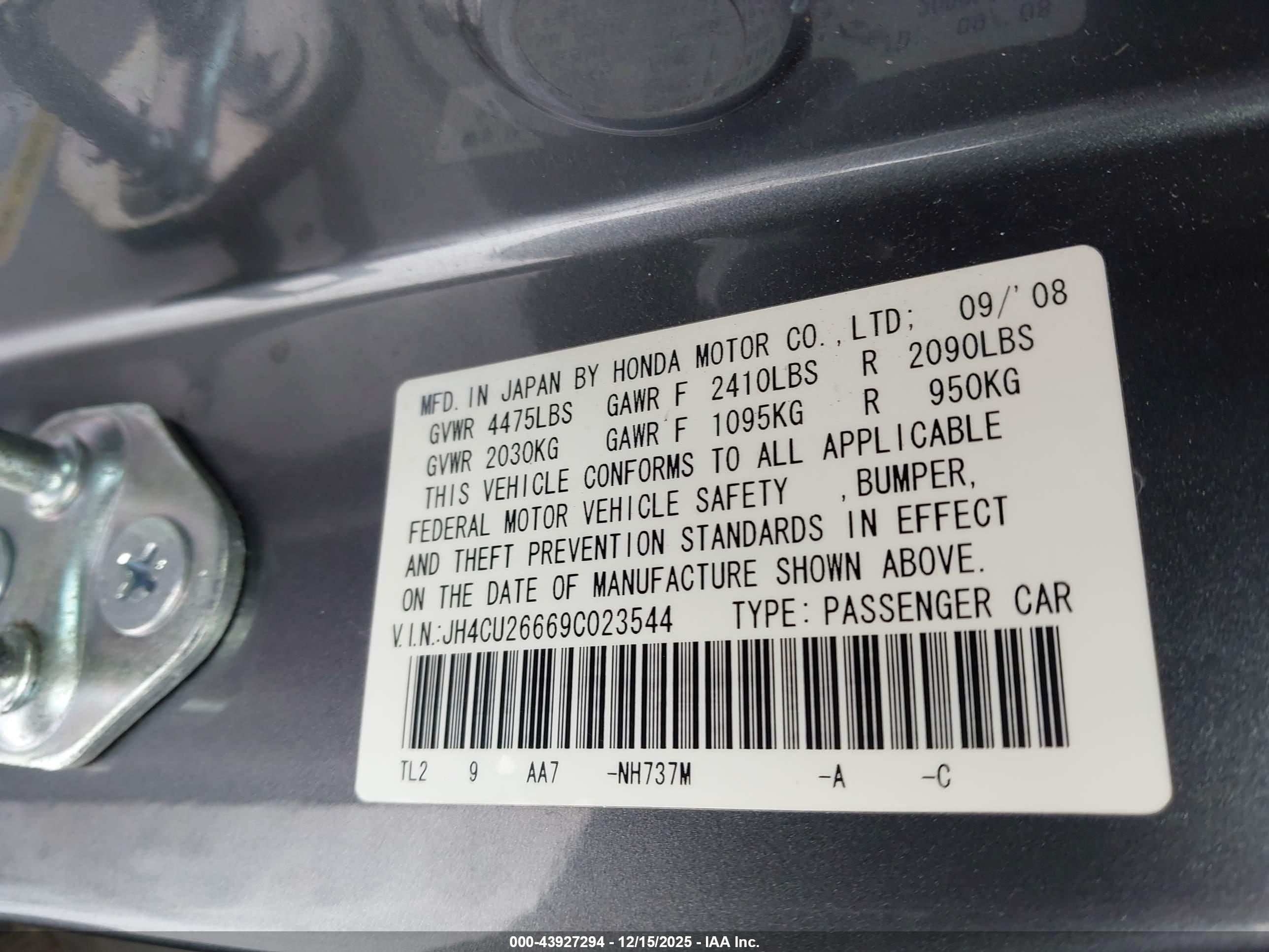 ACURA TSX image 9
