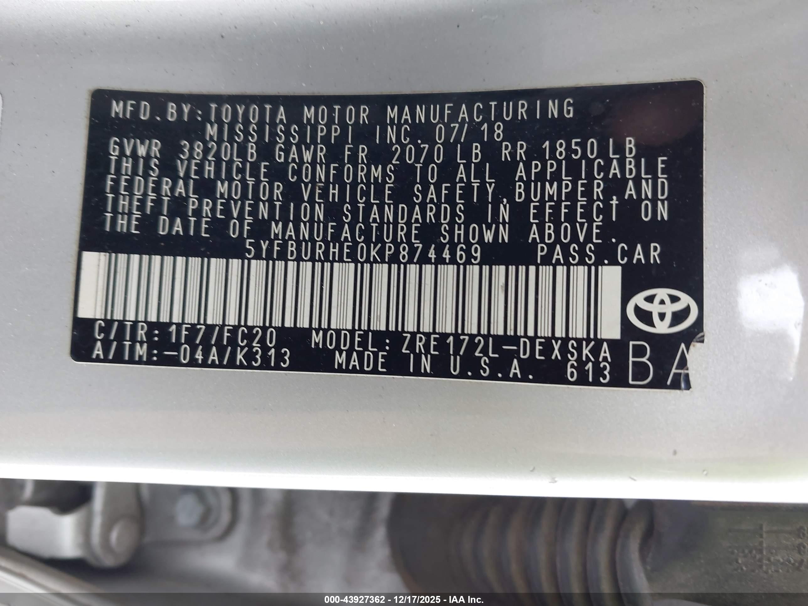 TOYOTA COROLLA image 9