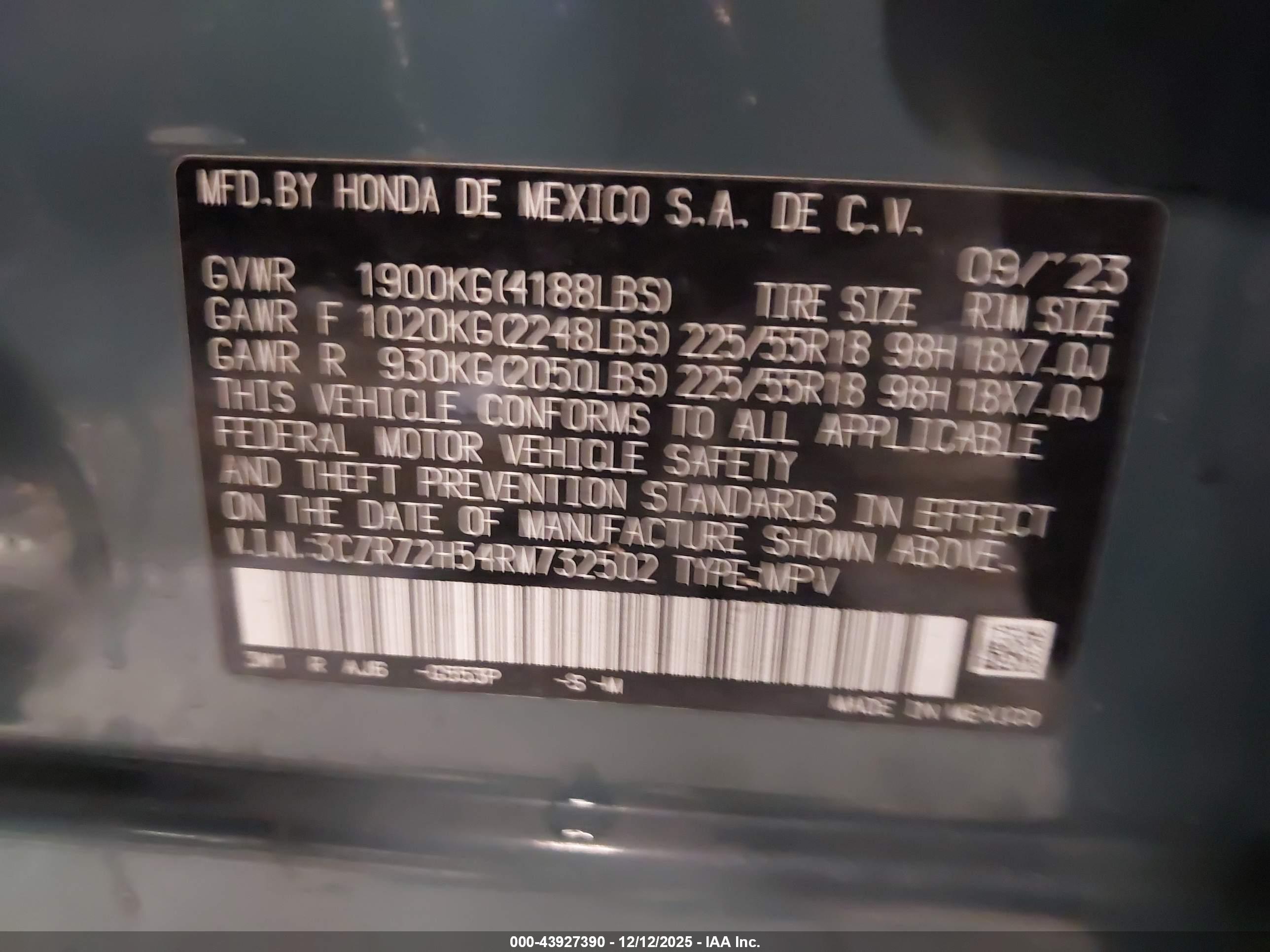 HONDA HR-V image 9