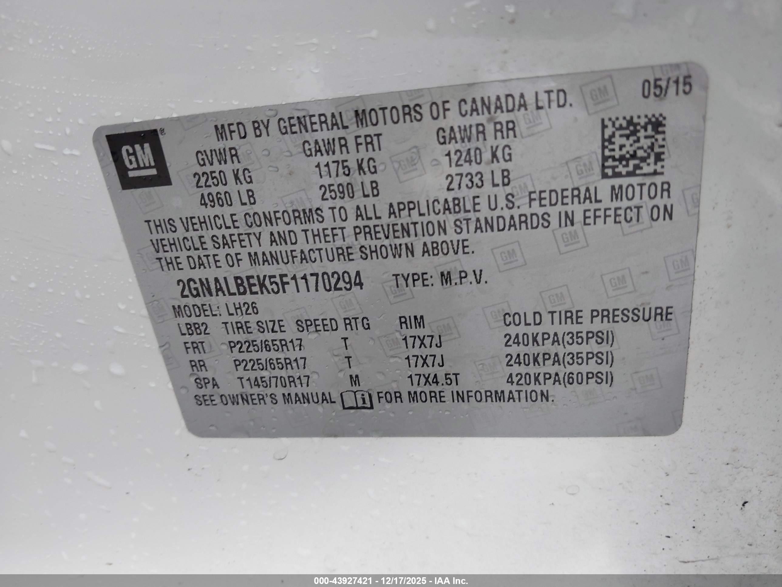 CHEVROLET EQUINOX image 9