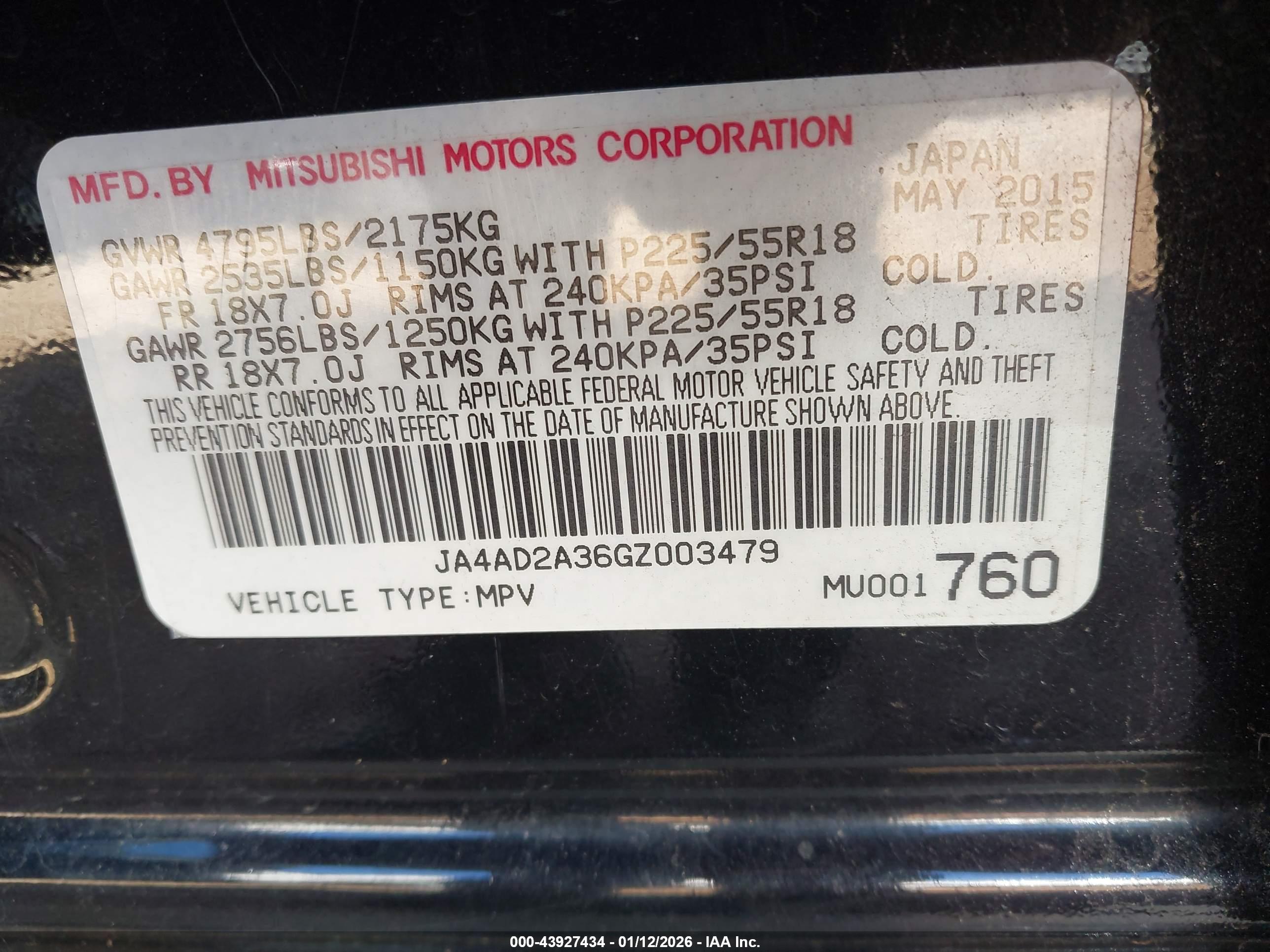 MITSUBISHI OUTLANDER image 9