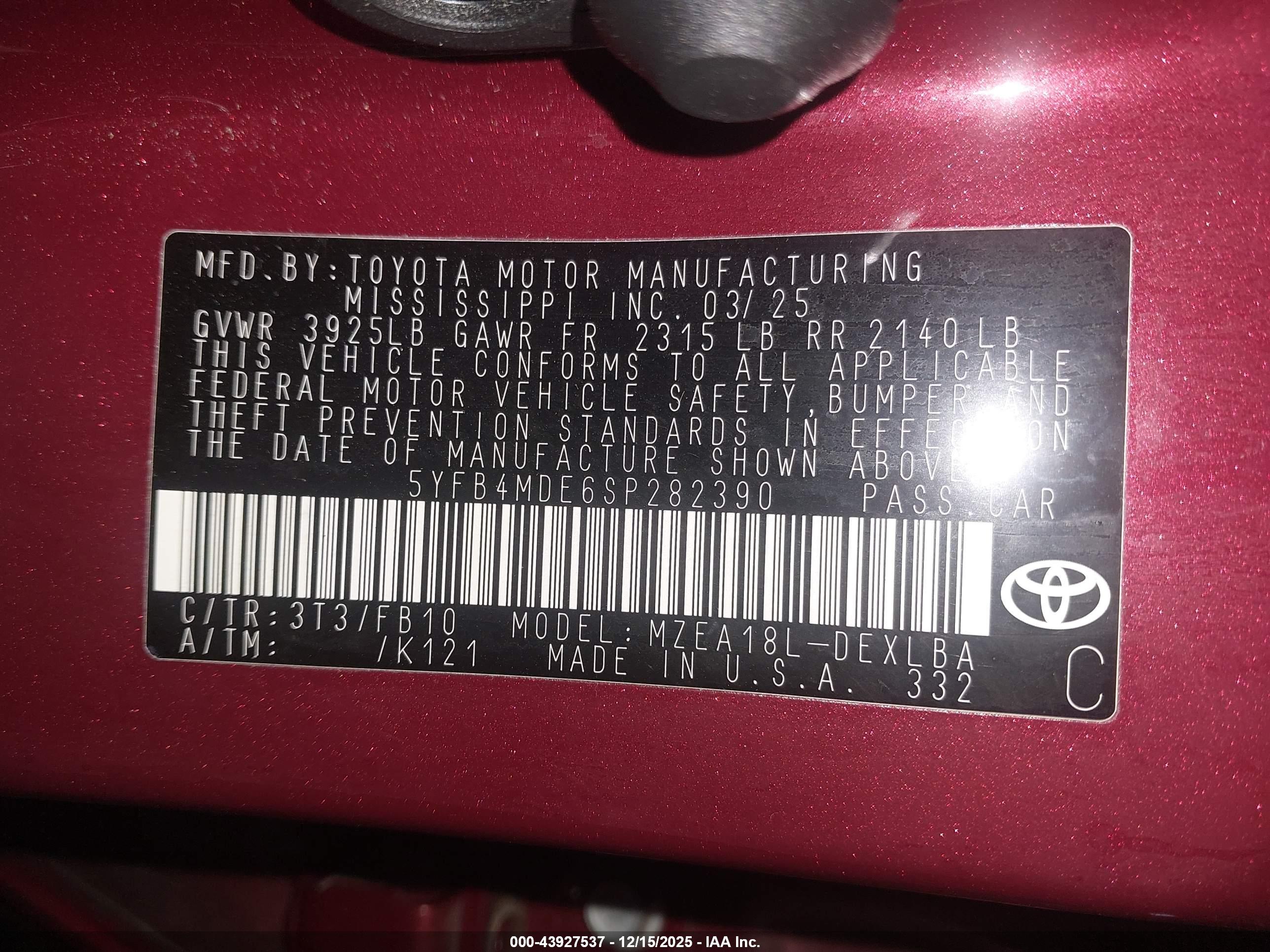 TOYOTA COROLLA image 9