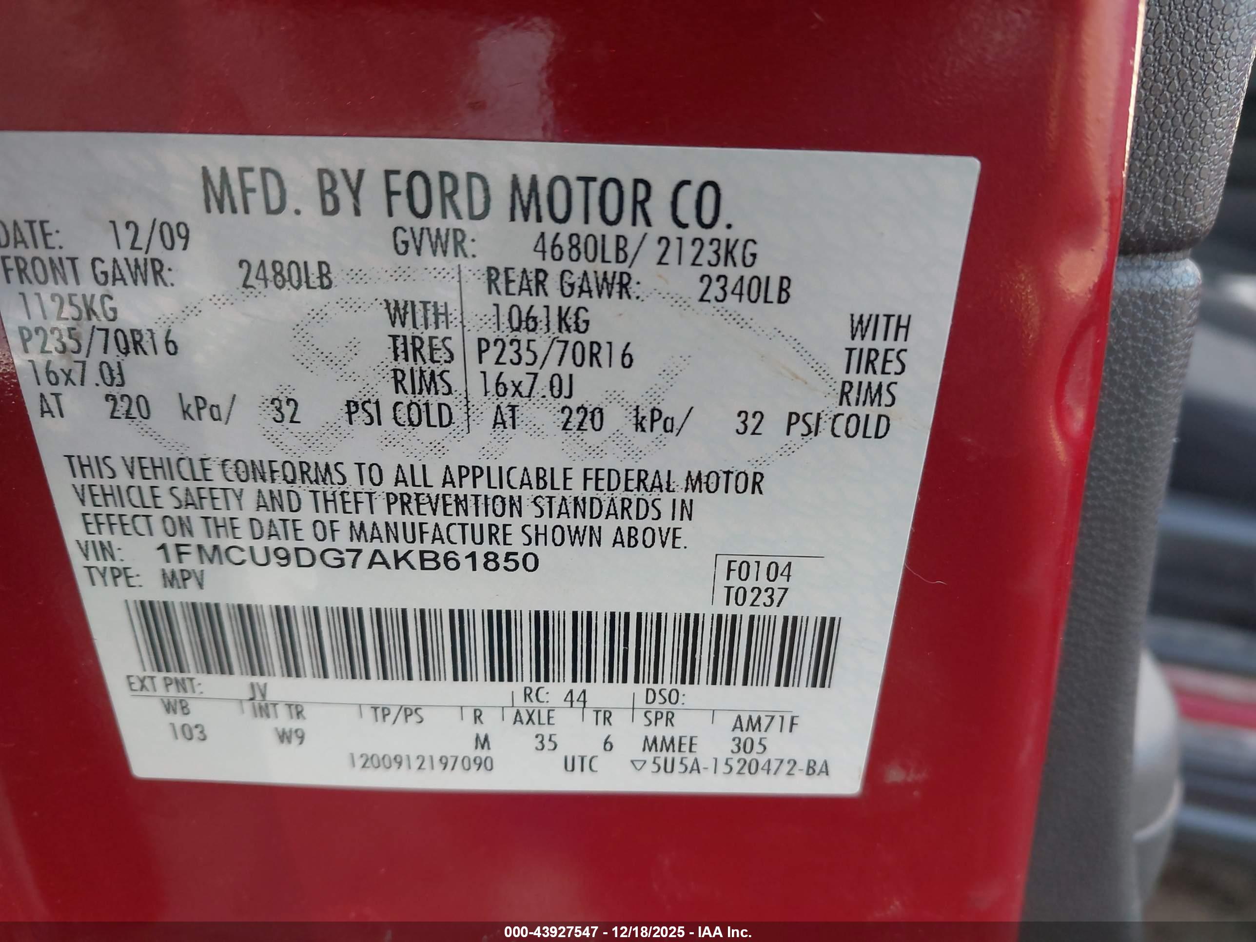 FORD ESCAPE image 9