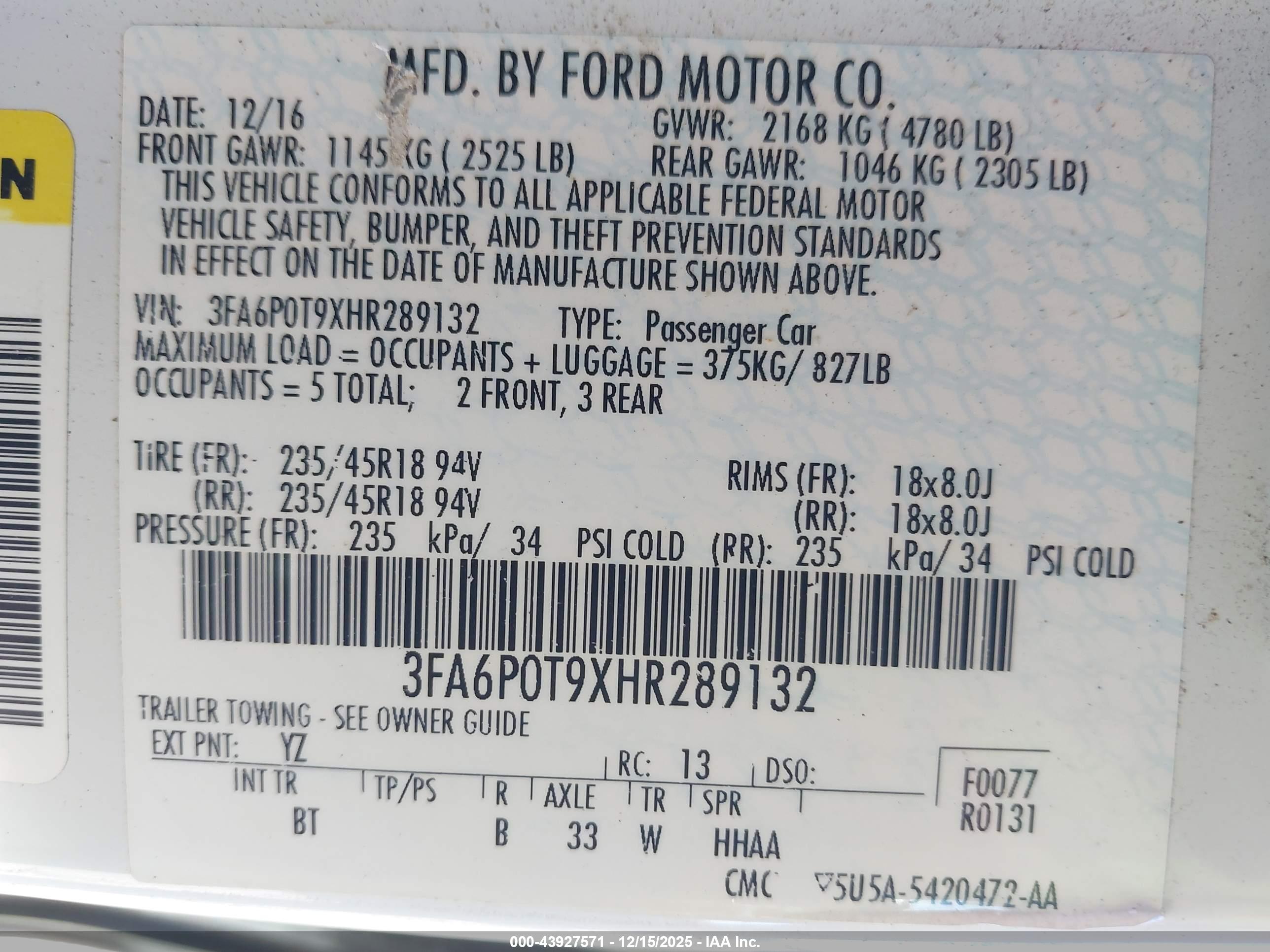 FORD FUSION image 9