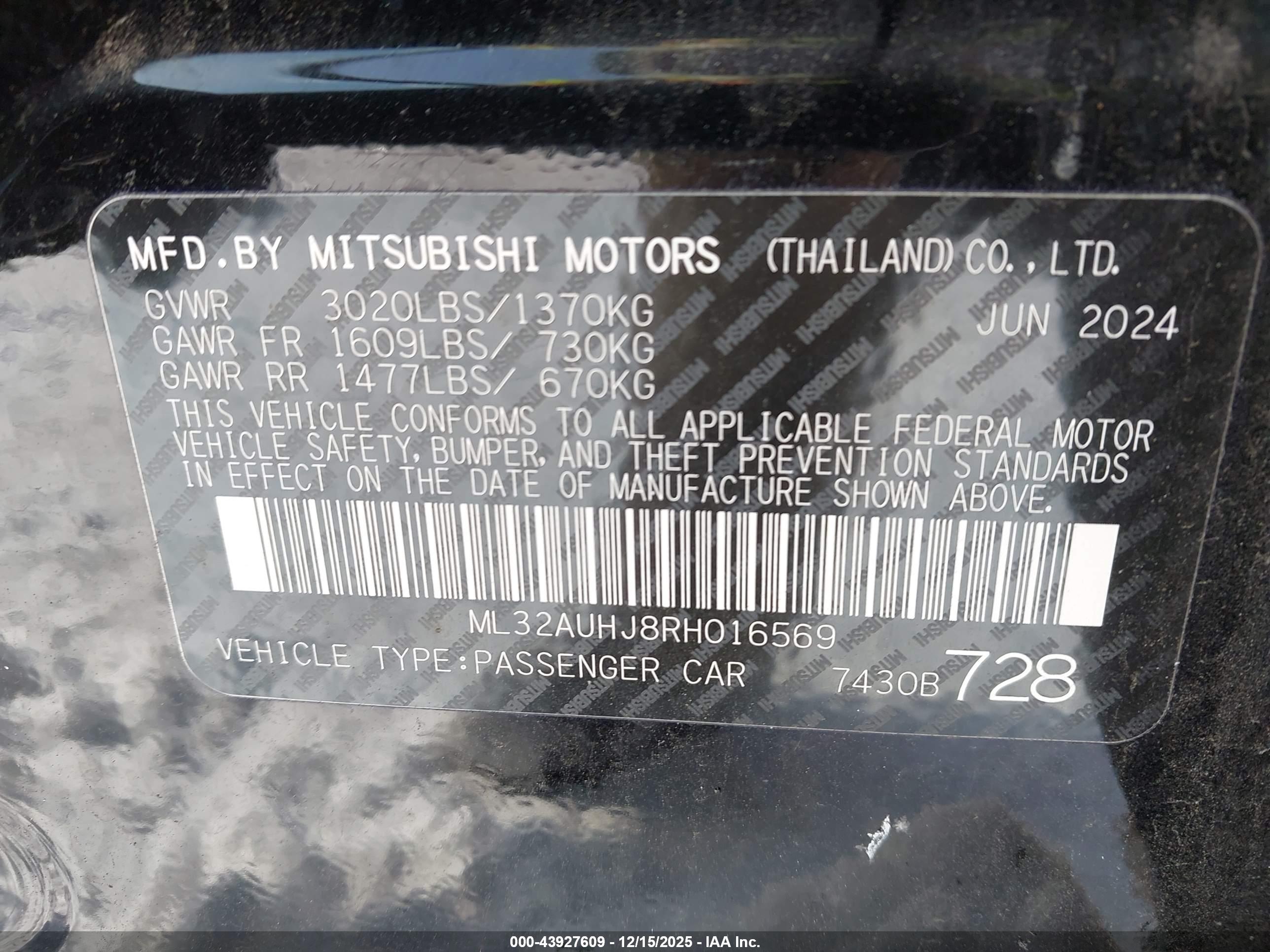 MITSUBISHI MIRAGE image 9