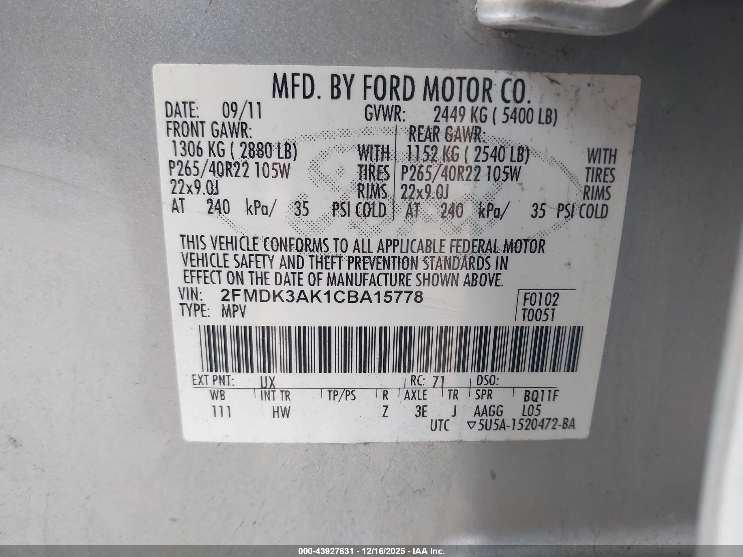FORD EDGE image 9