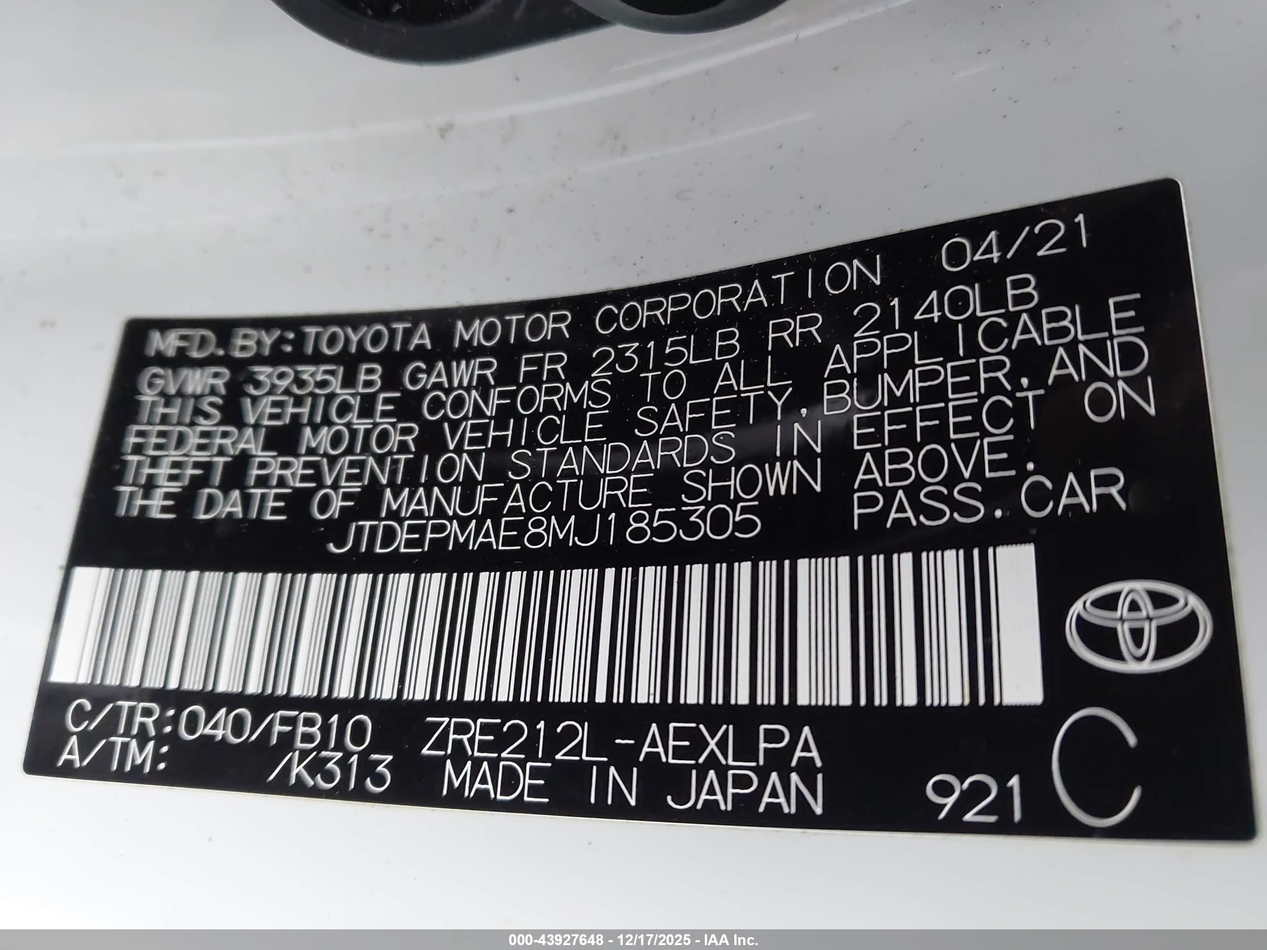 TOYOTA COROLLA image 9