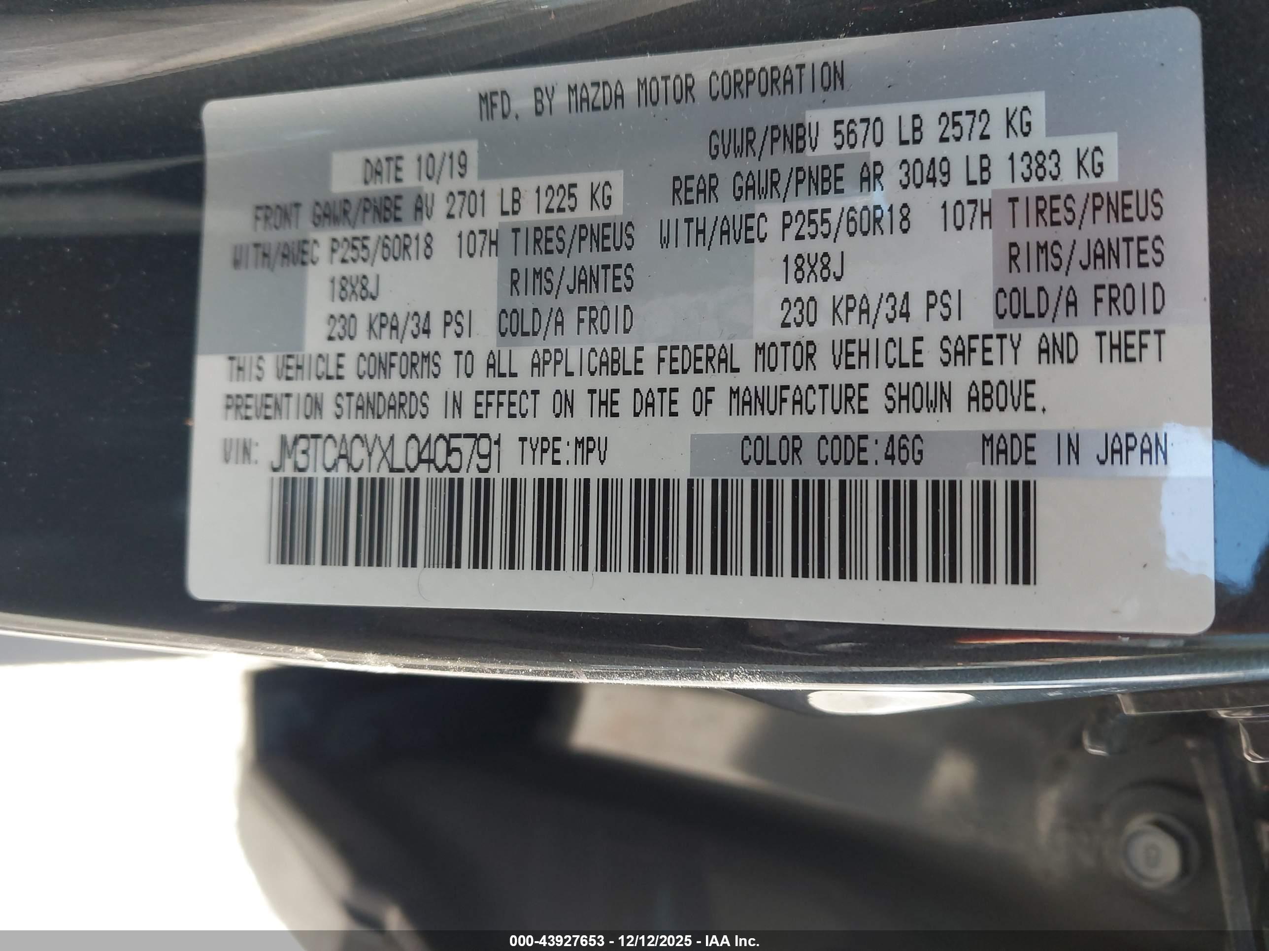 MAZDA CX-9 image 9