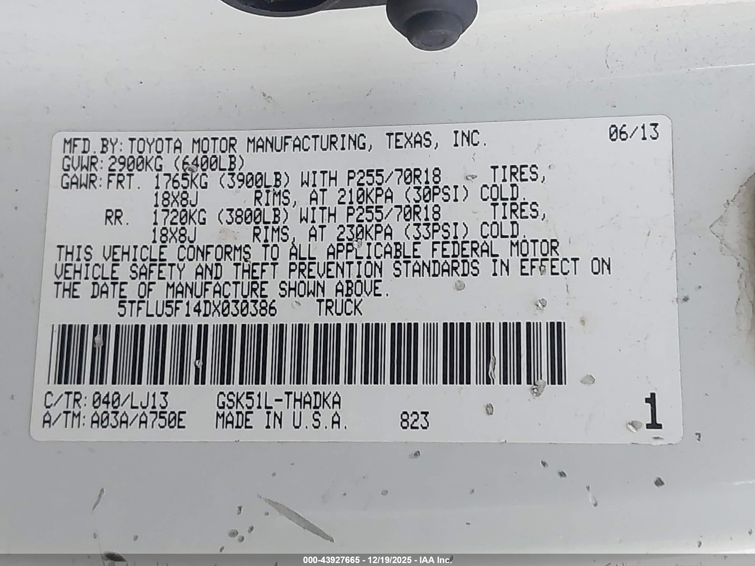 TOYOTA TUNDRA image 9